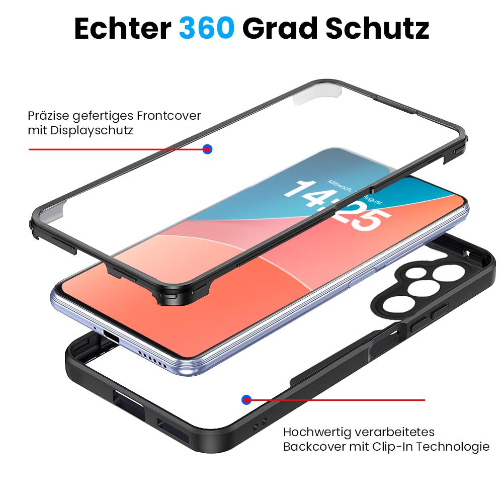 360 Grad Handyhülle für Samsung Galaxy A05s Rundum Schutz Case Front Back Cover