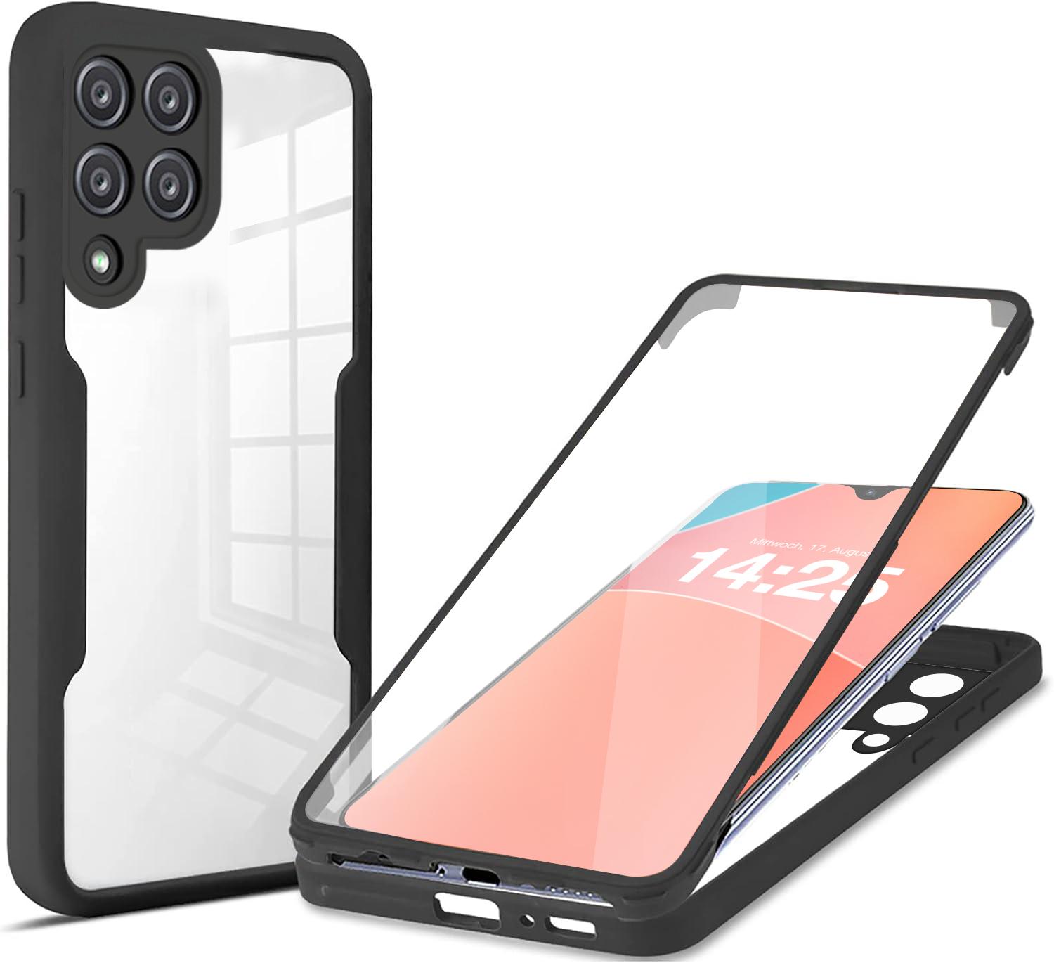 360 Grad Handyhülle für Samsung Galaxy A12 Rundum Schutz Case Front Back Cover