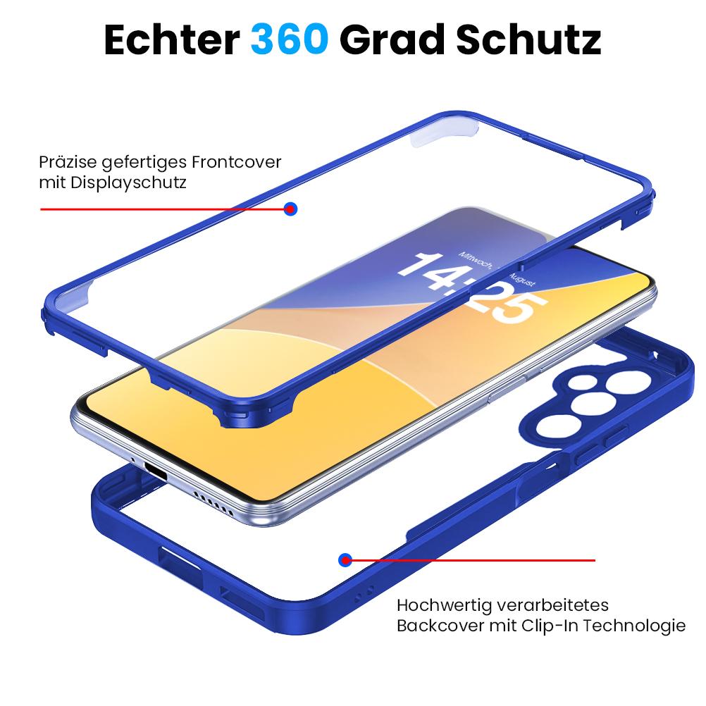 360 Grad Handyhülle für Samsung Galaxy A15 A15 5G Rundumschutz Case Front Back