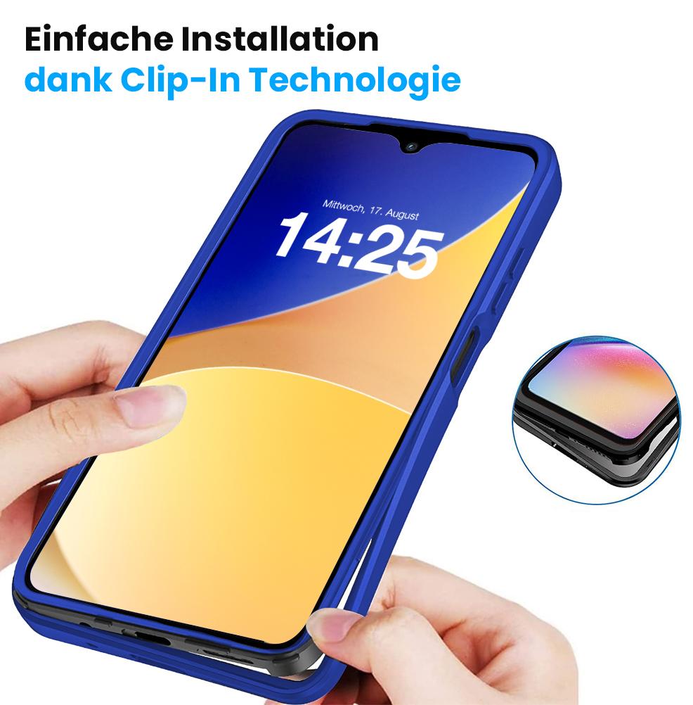 360 Grad Handyhülle für Samsung Galaxy A15 A15 5G Rundumschutz Case Front Back