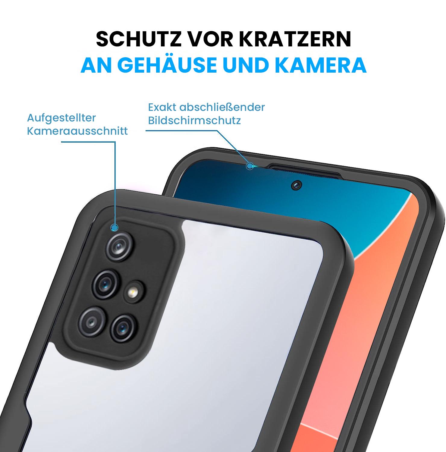 360 Grad Handyhülle für Samsung Galaxy A51 Rundum Schutz Case Front Back Cover