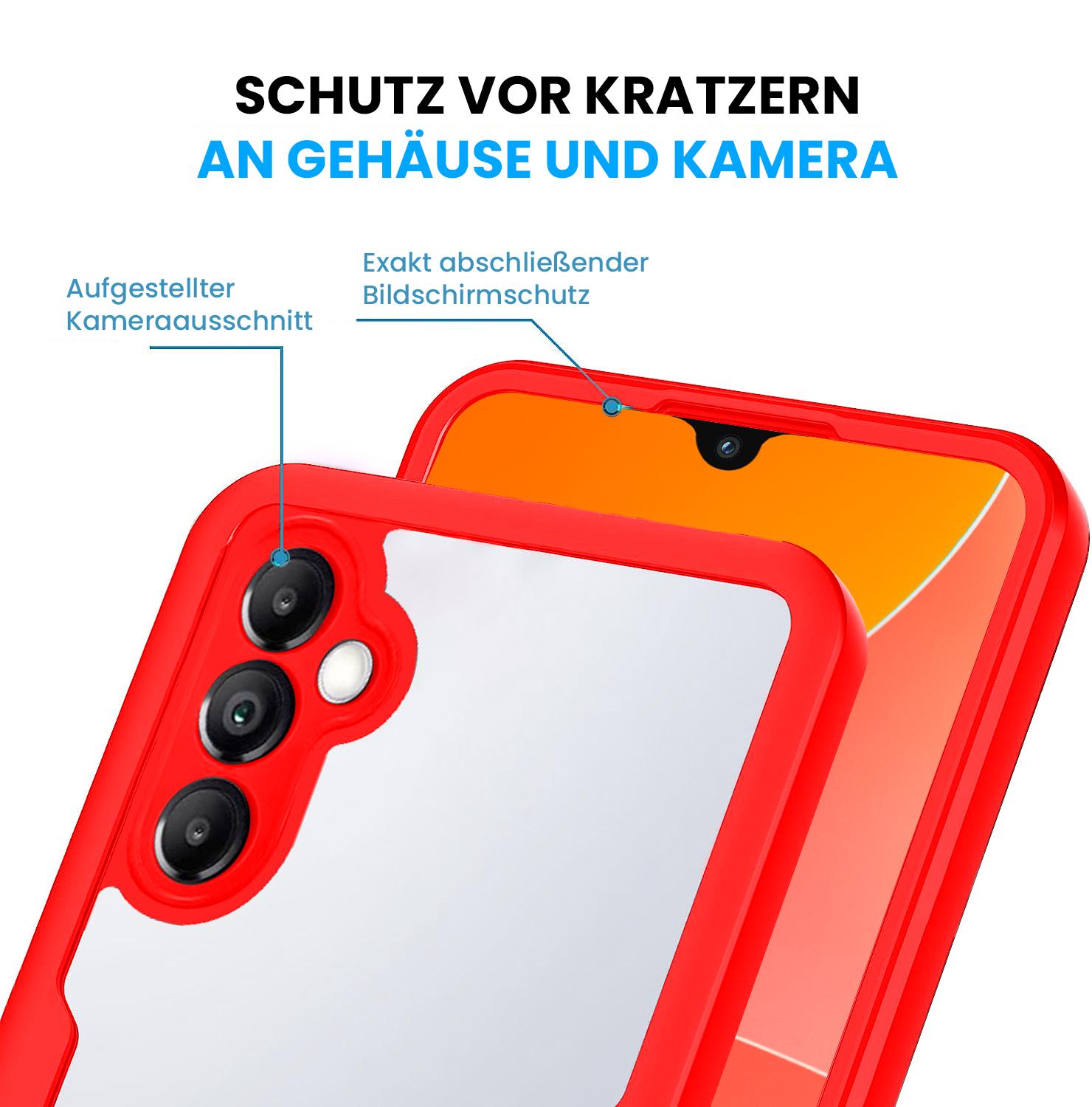 Handy Hülle 360 Grad für Samsung Galaxy A Serie Rundum Schutz Cover Front Back