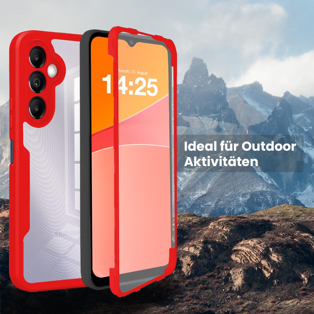 Handy Hülle 360 Grad für Samsung Galaxy A Serie Rundum Schutz Cover Front Back