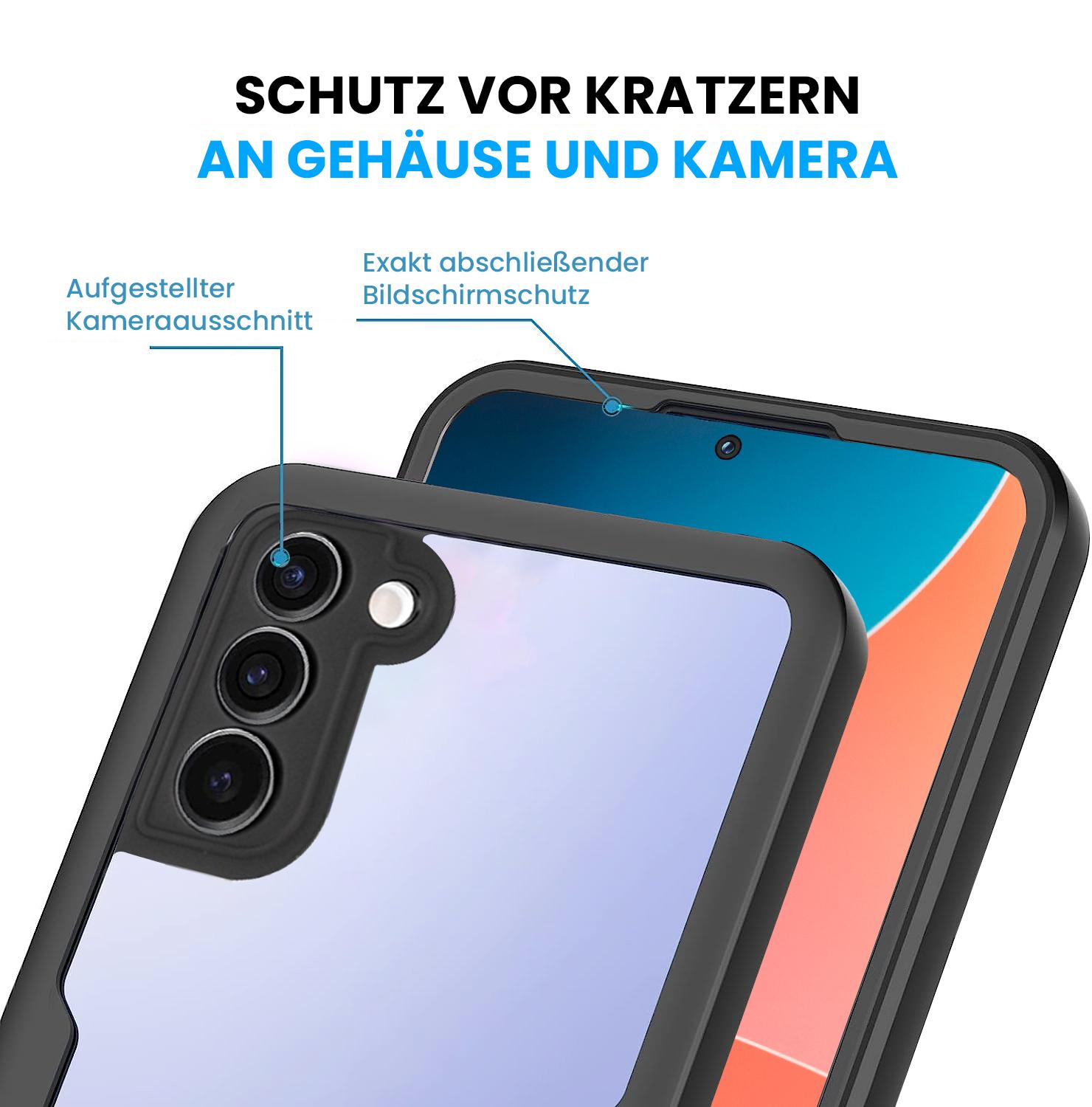 360 Grad Handyhülle für Samsung Galaxy S21 S21 FE S21 Ultra 5G Rundum Schutz