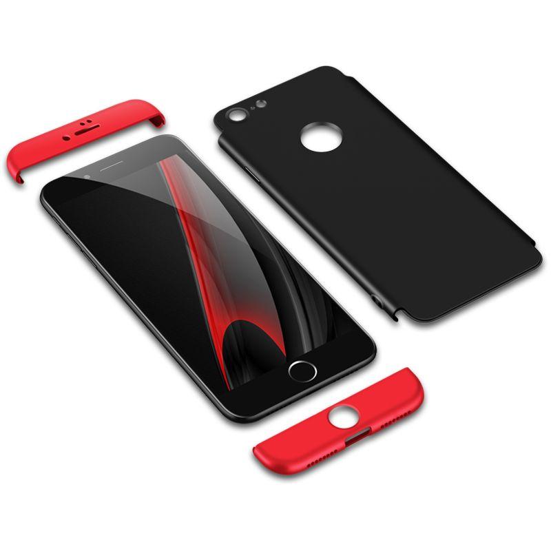 Hülle für iPhone 6 7 8 Plus 360 Grad Handy Schutz Case Bumper Case Schutzglas