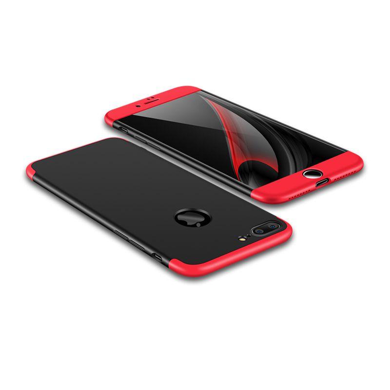 Hülle für iPhone 6 7 8 Plus 360 Grad Handy Schutz Case Bumper Case Schutzglas