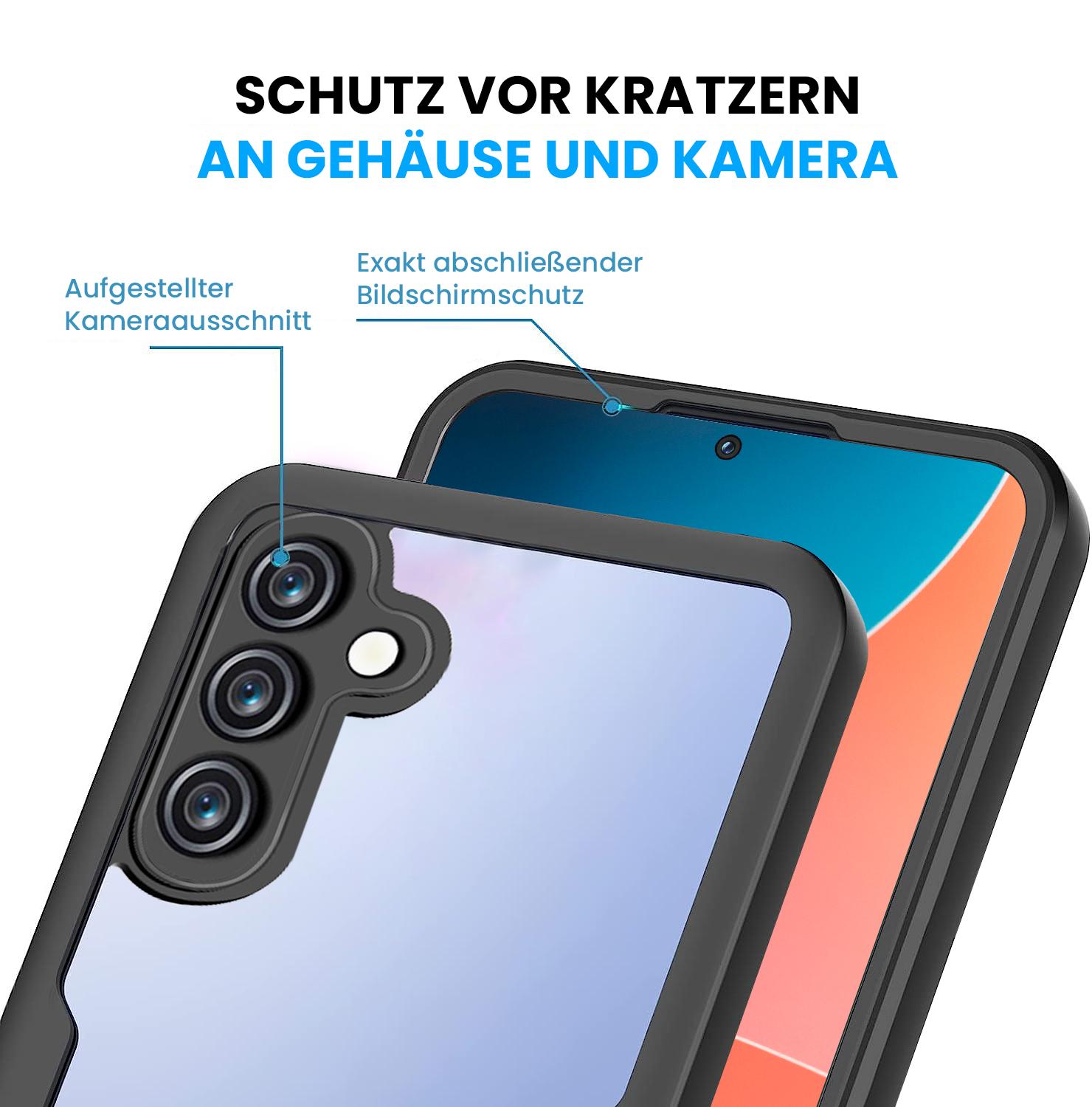 360 Grad Handyhülle für Samsung Galaxy S24 FE Rundum Schutz Case Front Backcover