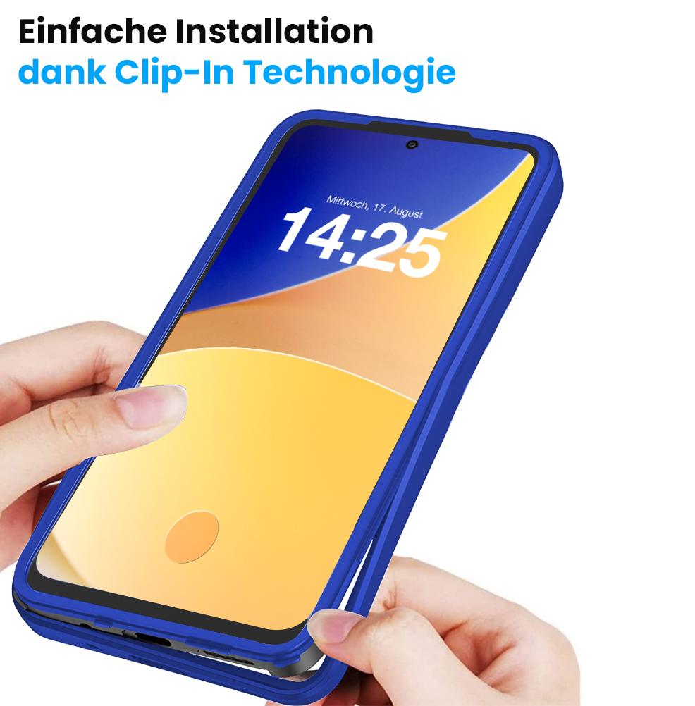360 Grad Handyhülle für Samsung Galaxy A55 5G Rundum Schutz Case Front Backcover