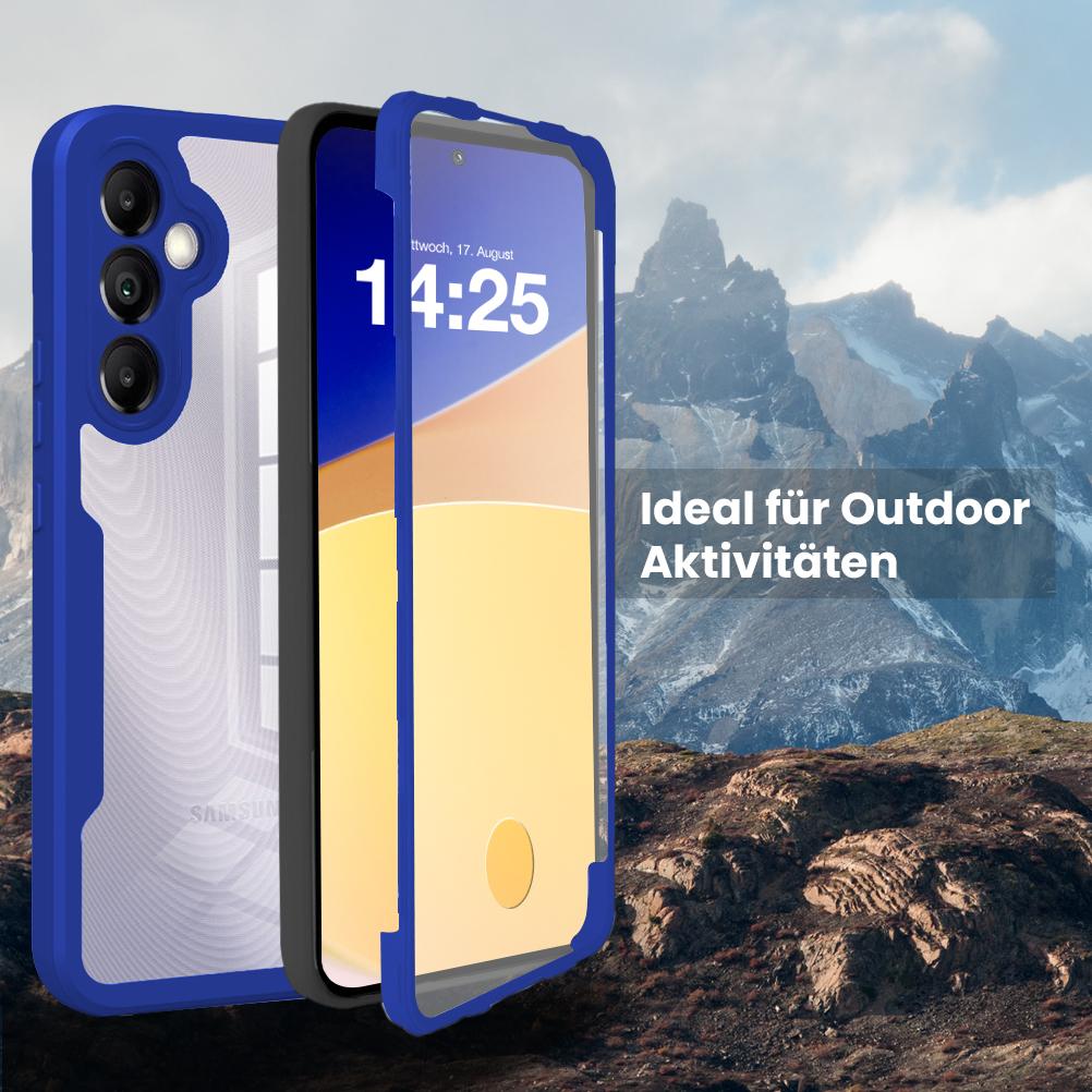 360 Grad Handyhülle für Samsung Galaxy A55 5G Rundum Schutz Case Front Backcover