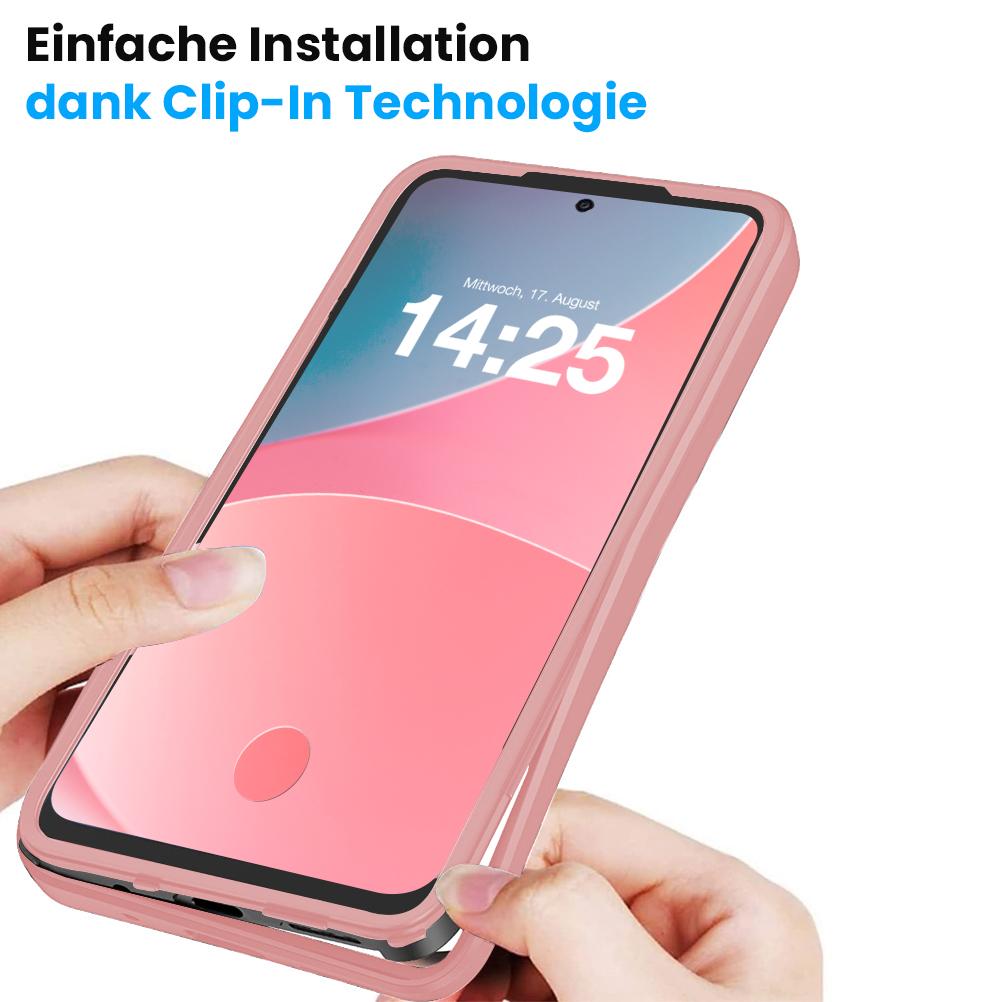 360 Grad Handyhülle für Samsung Galaxy A55 5G Rundum Schutz Case Front Backcover