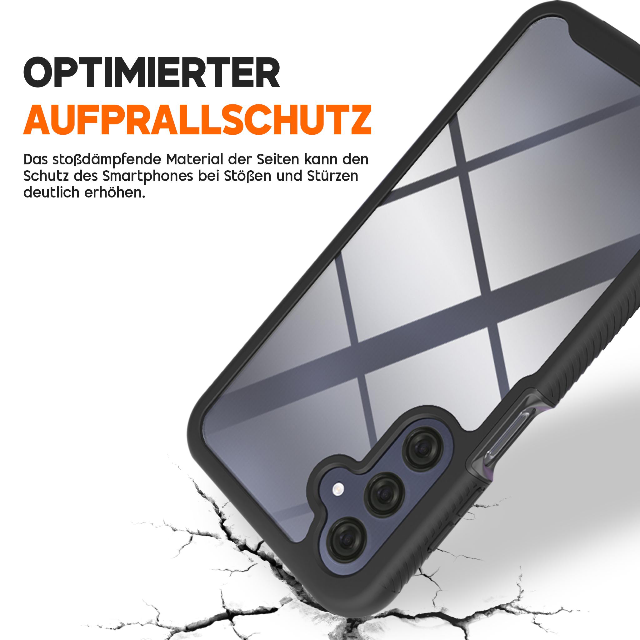 360 Grad Premium Handy Hülle für Samsung Galaxy A16 A16 5G Front Back Schwarz