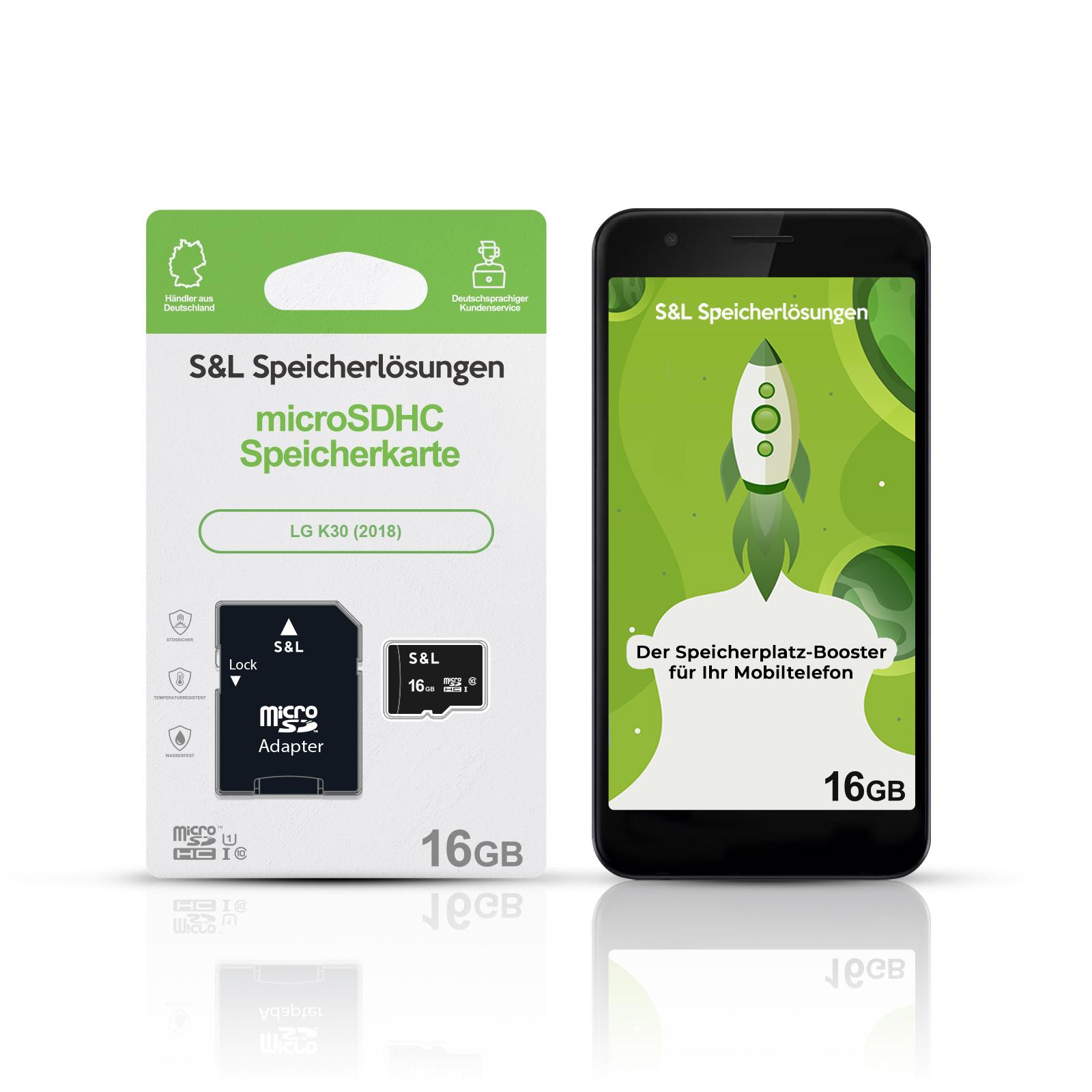 micro SD Speicherkarte Memory für LG K30 (2018) 16GB 32GB 64GB 128GB 256GB Top