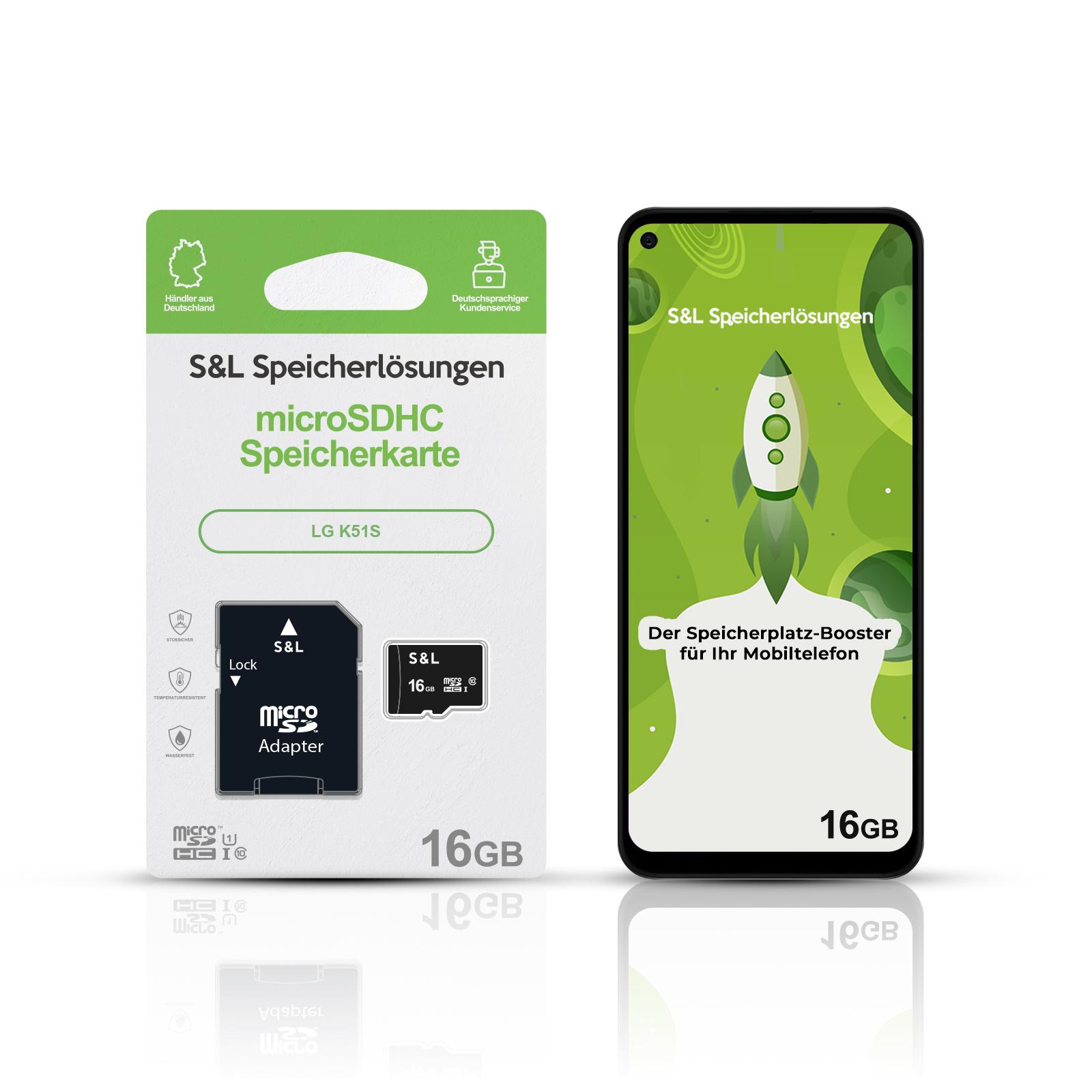 micro SD Speicherkarte Memory Speicher für LG K51S 16GB 32GB 64GB 128GB 256GB