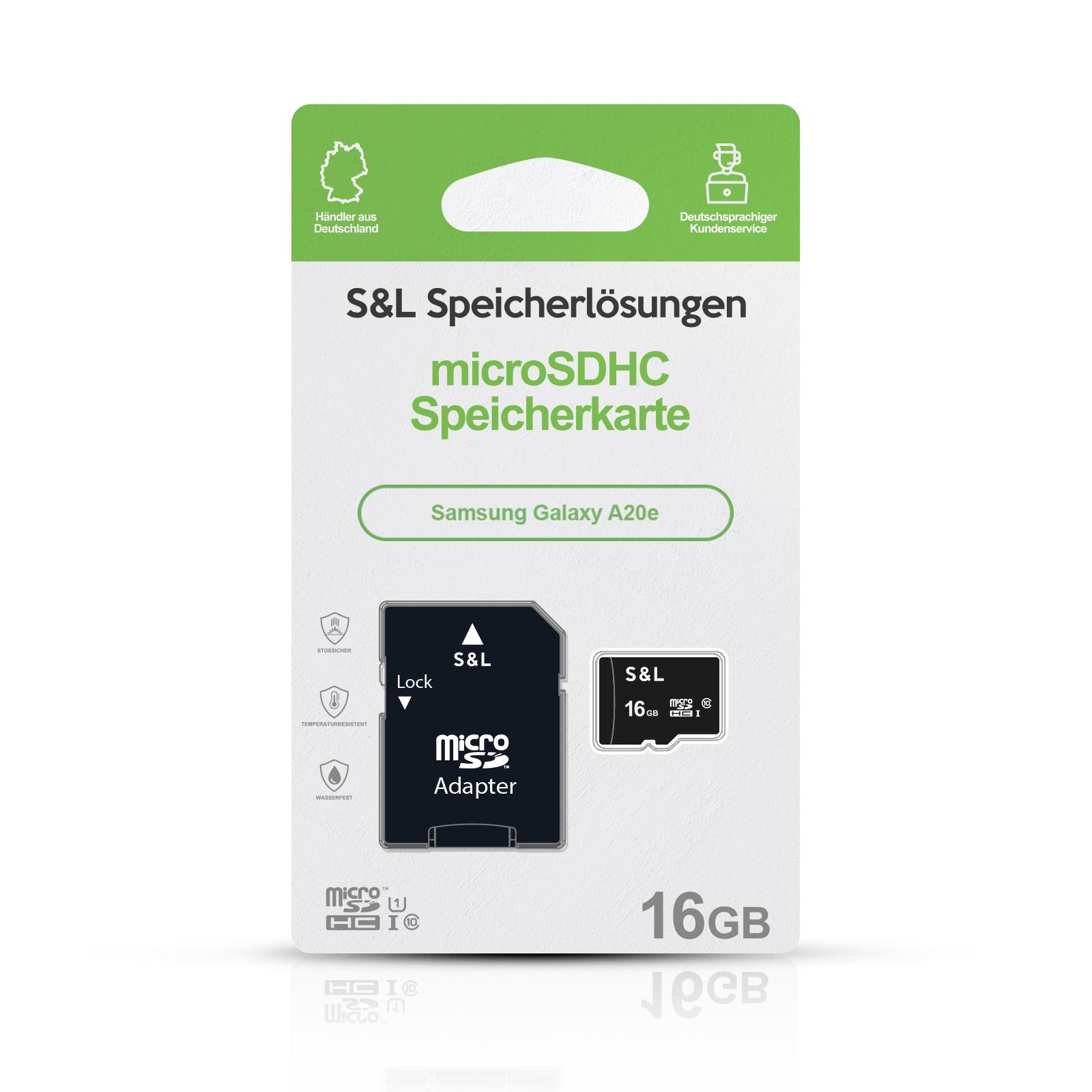 micro SD Speicherkarte für Samsung Galaxy A20e 16GB 32GB 64GB 128GB SD Karte