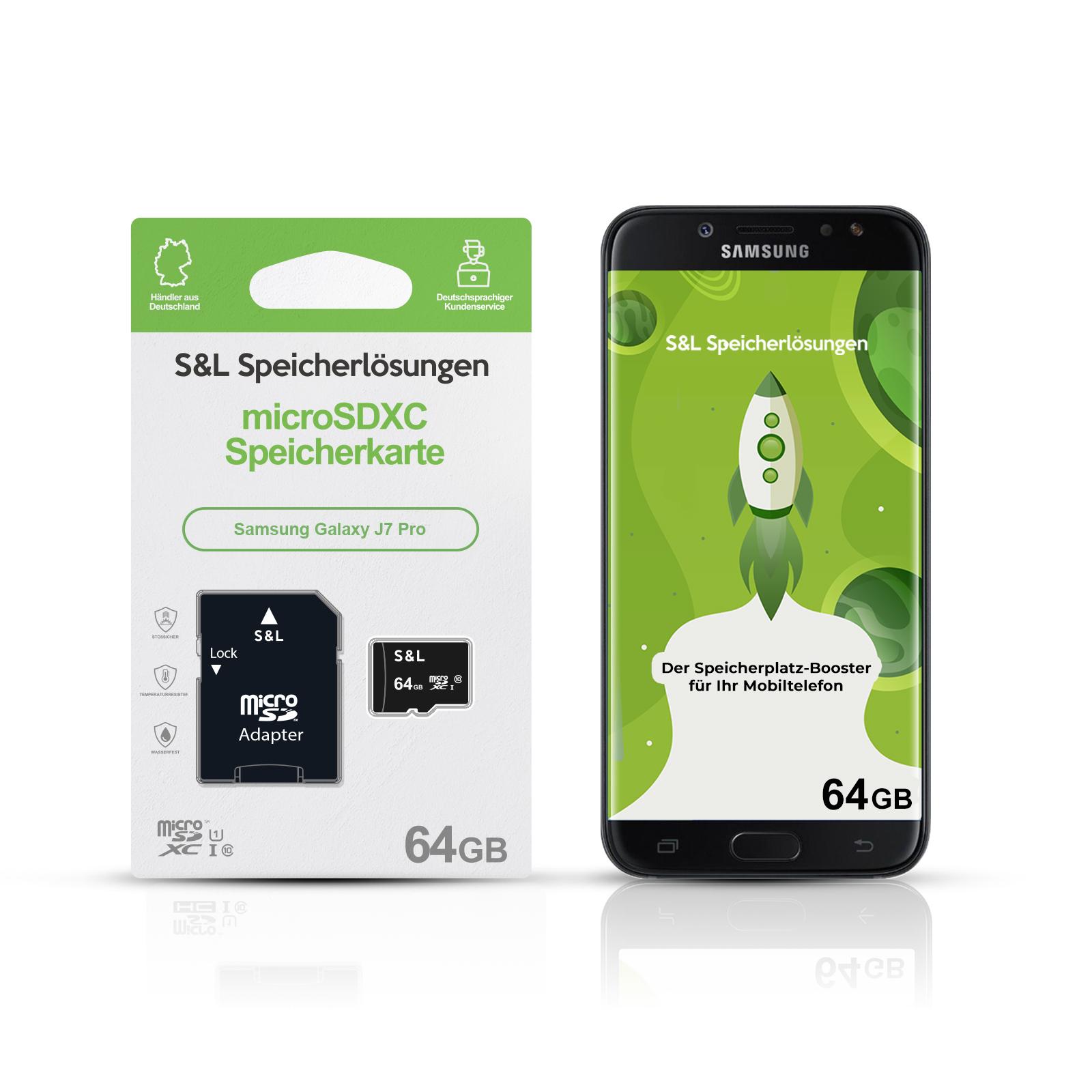 micro SD Speicherkarte für Samsung Galaxy J7 Pro 16GB 32GB 64GB 128GB 256GB