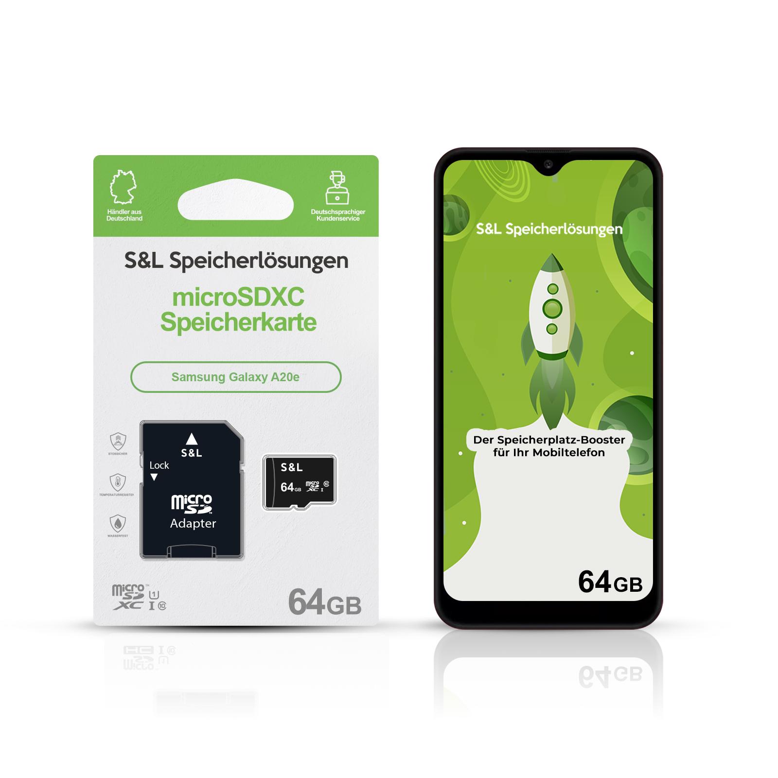 micro SD Speicherkarte für Samsung Galaxy A20e 16GB 32GB 64GB 128GB SD Karte