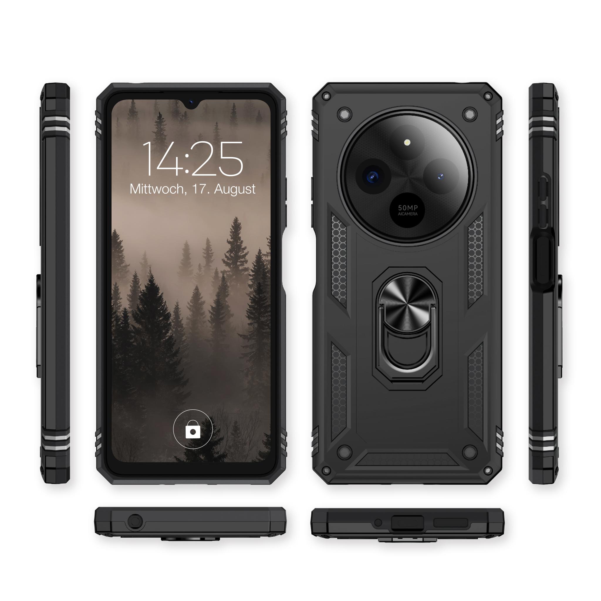 Handyhülle für Xiaomi Redmi 14C Schutz Hülle Case Outdoor Panzer 9H Displayglas