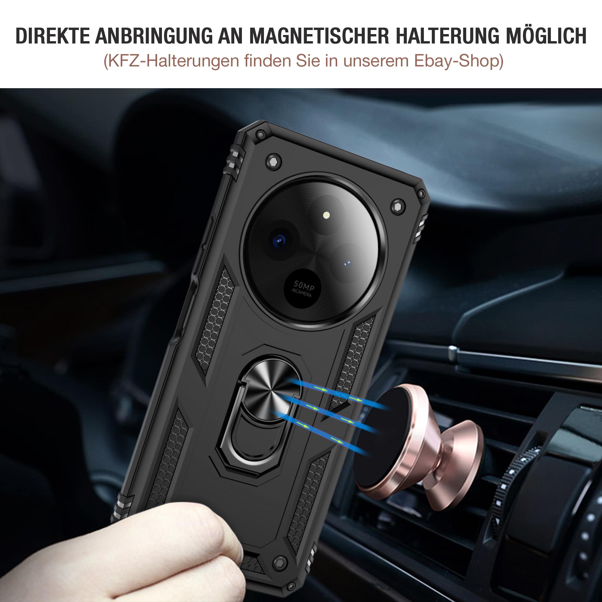 Handyhülle für Xiaomi Redmi 14C Schutz Hülle Case Outdoor Panzer 9H Displayglas