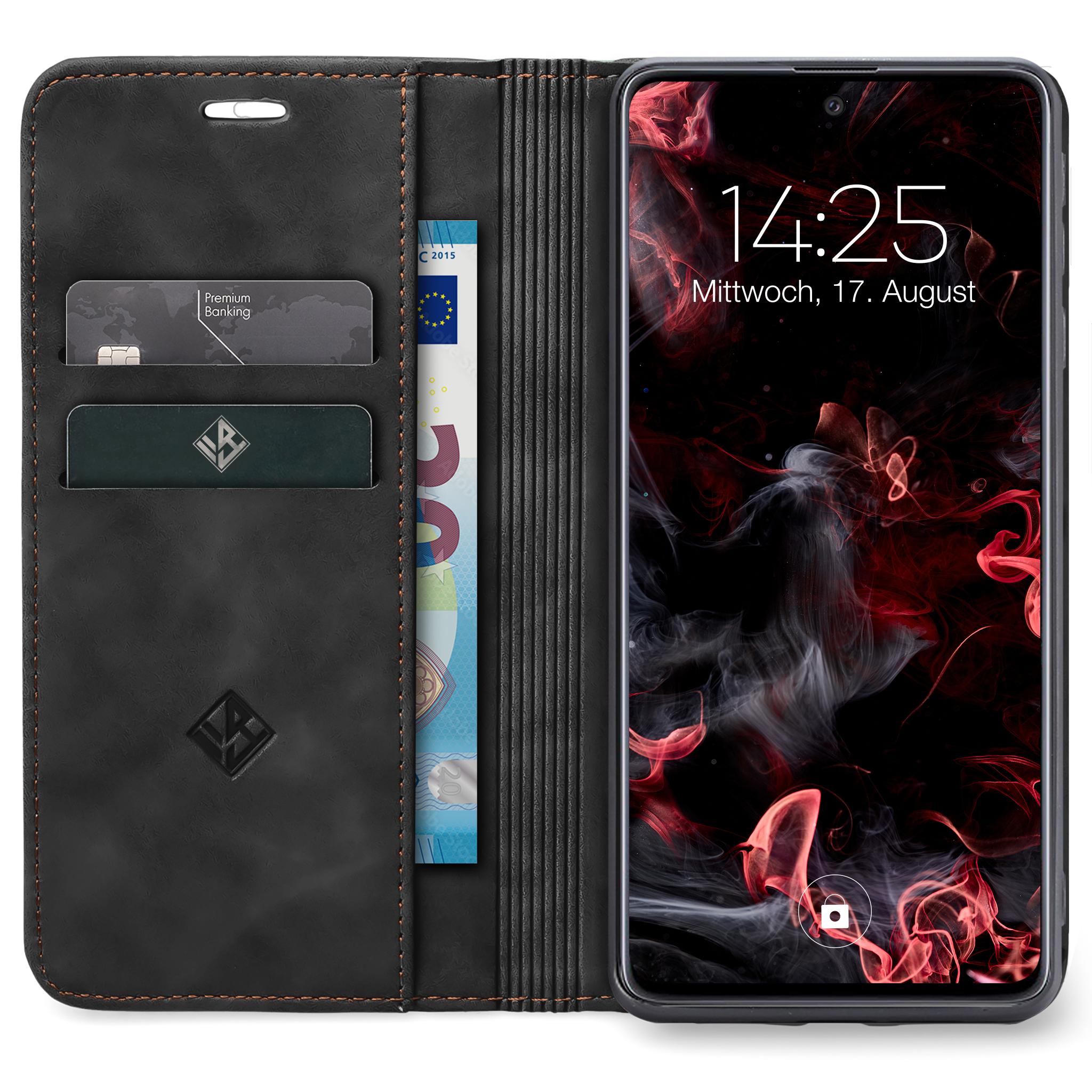 Handy Hülle für Samsung Galaxy A56 5G Klapp Magnet Smartphone Cover Case 9H Glas