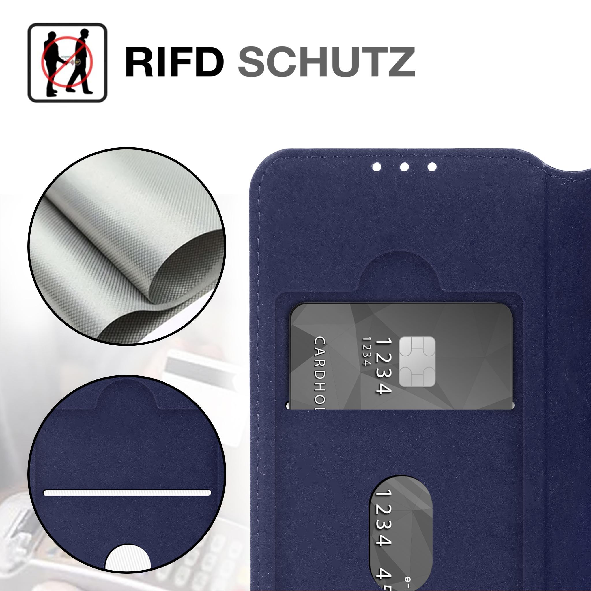 ECHT LEDER Handy Hülle für Samsung Galaxy S25 S25 Ultra RFID Case Cover Glas