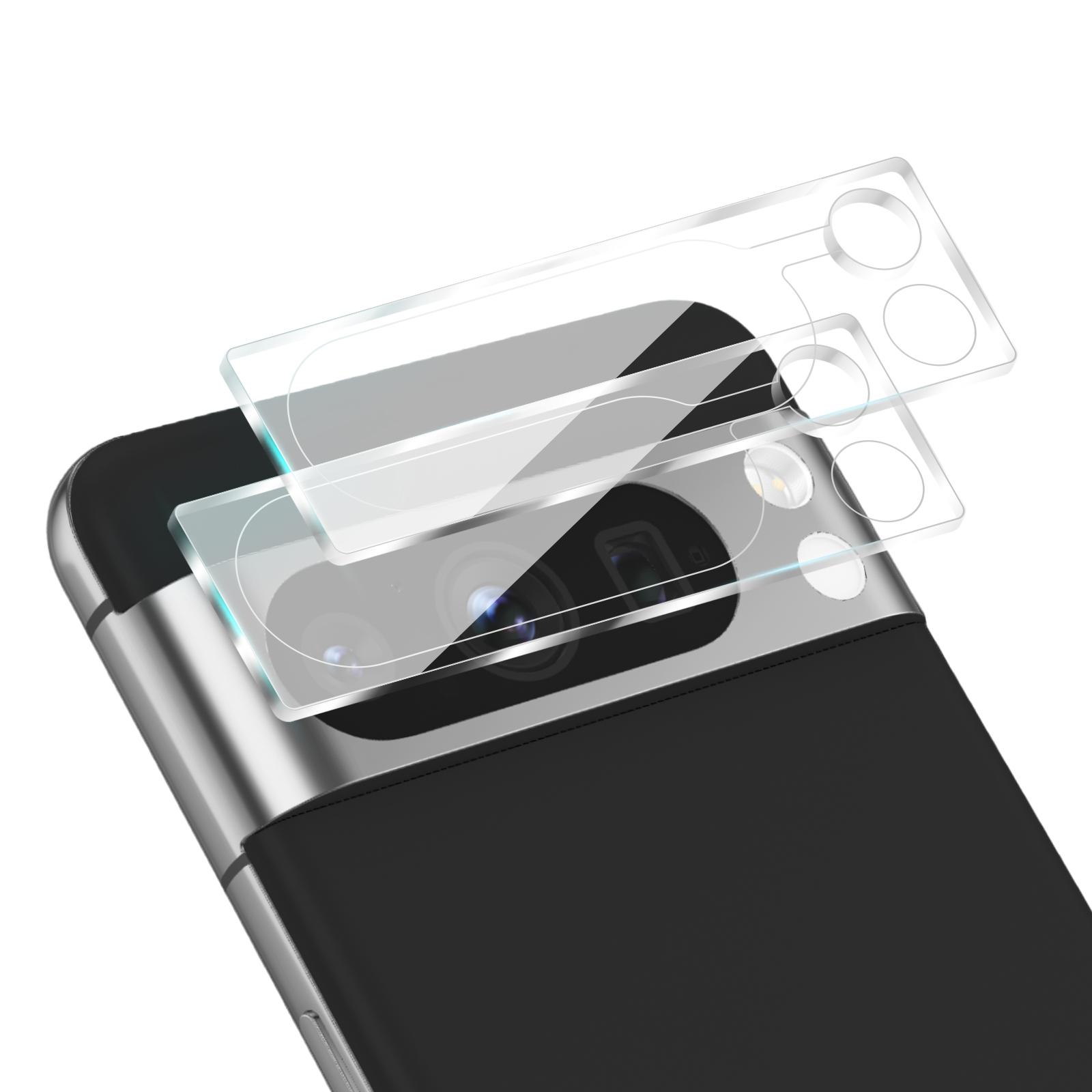 2x Kamera Schutz Glas für Google Pixel 8 8 Pro 8a Schutzglas Panzerfolie 9H
