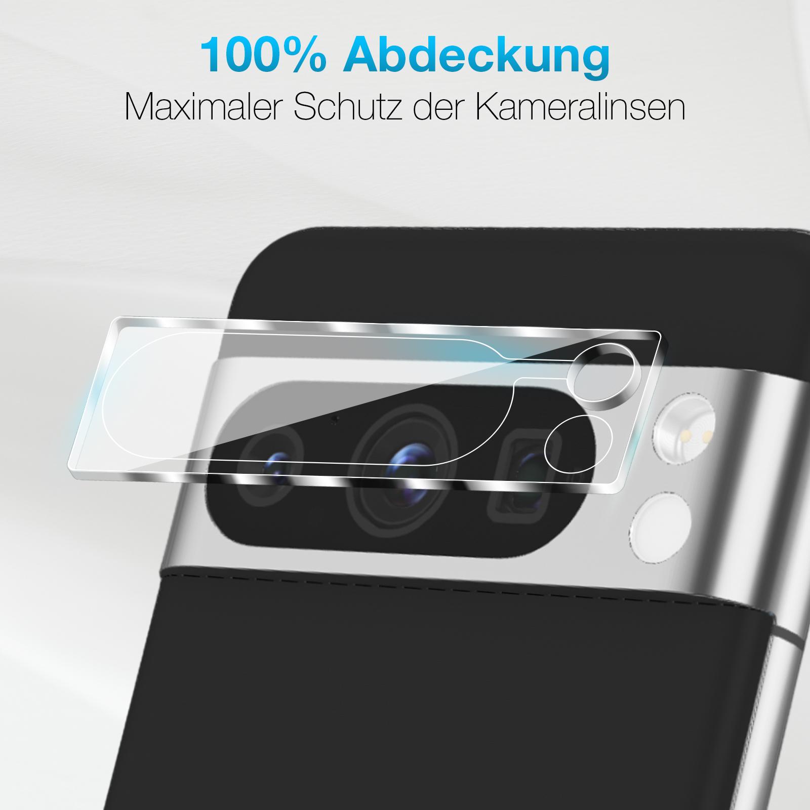 2x Kamera Schutz Glas für Google Pixel 8 8 Pro 8a Schutzglas Panzerfolie 9H