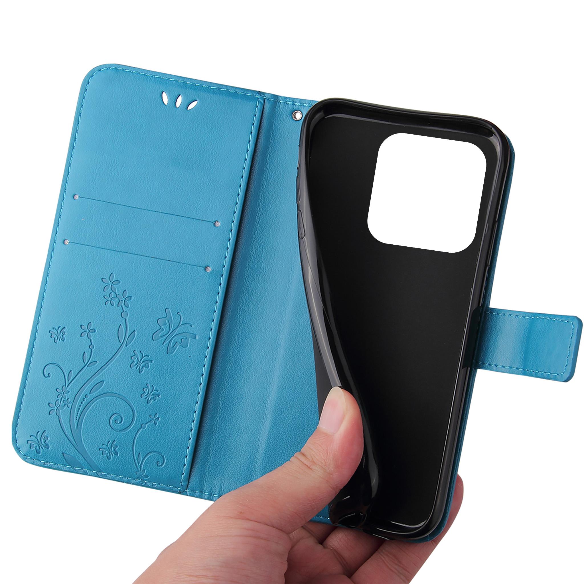 Handy Hülle für Xiaomi Redmi Note 14 Pro Pro 5G Klapphülle Blumen Cover Case