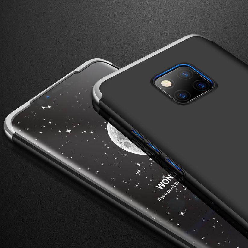 Handyhülle für Huawei Mate 20 Pro 360 Grad Bumper Case Displayschutz Glas Top 