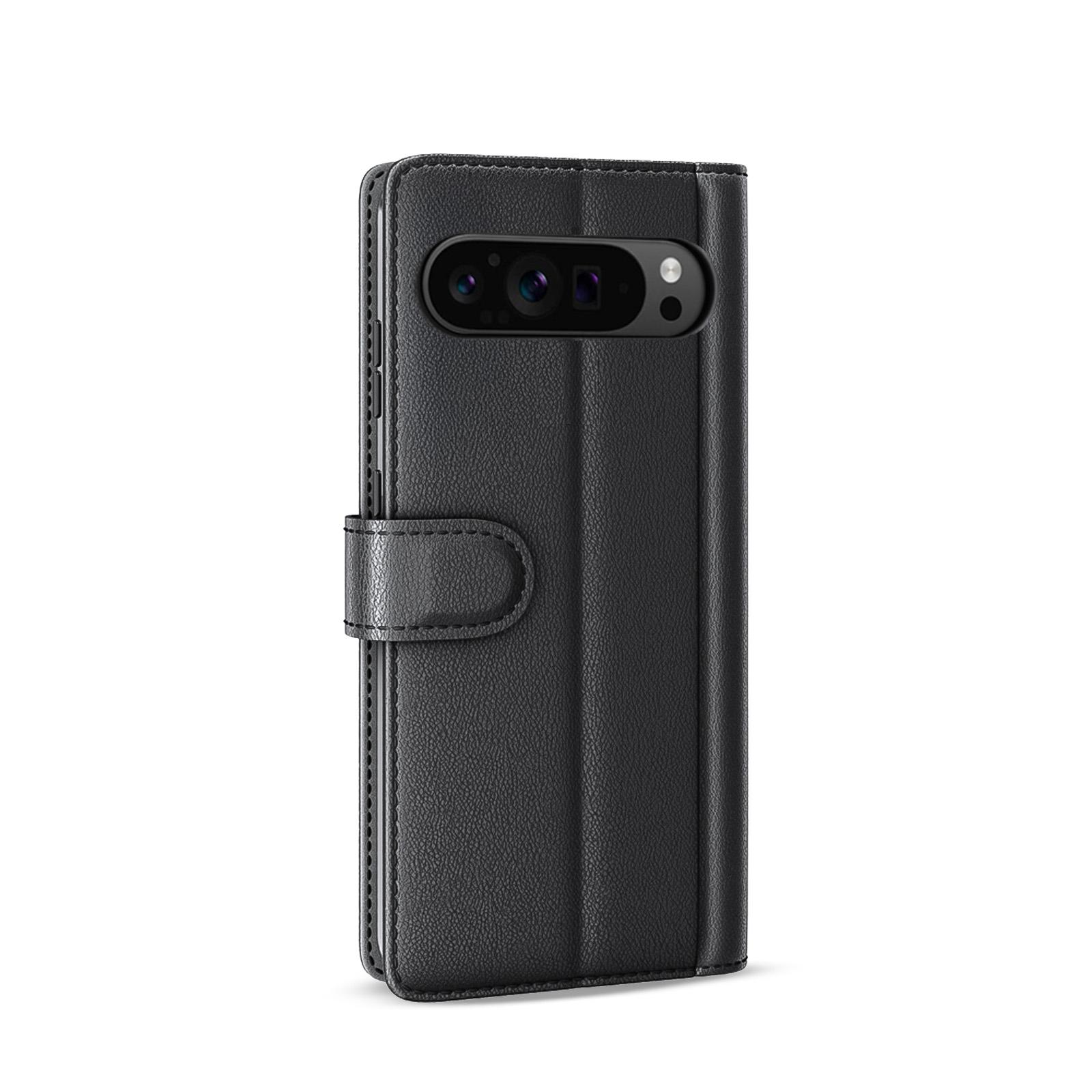 ECHT LEDER Handy Hülle für Google Pixel 10 Pro XL Cover Case Klapphülle 9H Glas