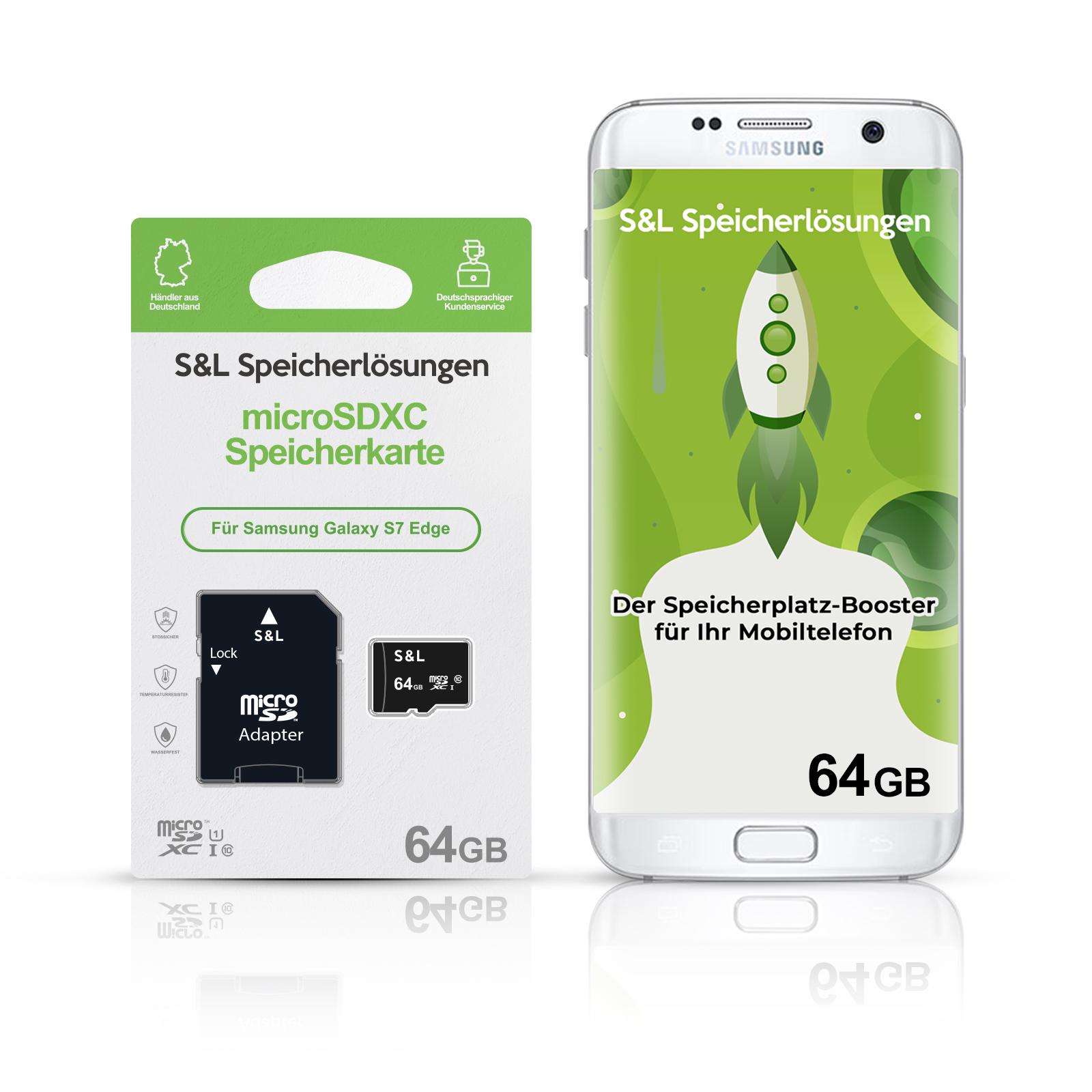 micro SD Speicherkarte für Samsung Galaxy S7 Edge 16GB 32GB 64GB 128GB 256GB