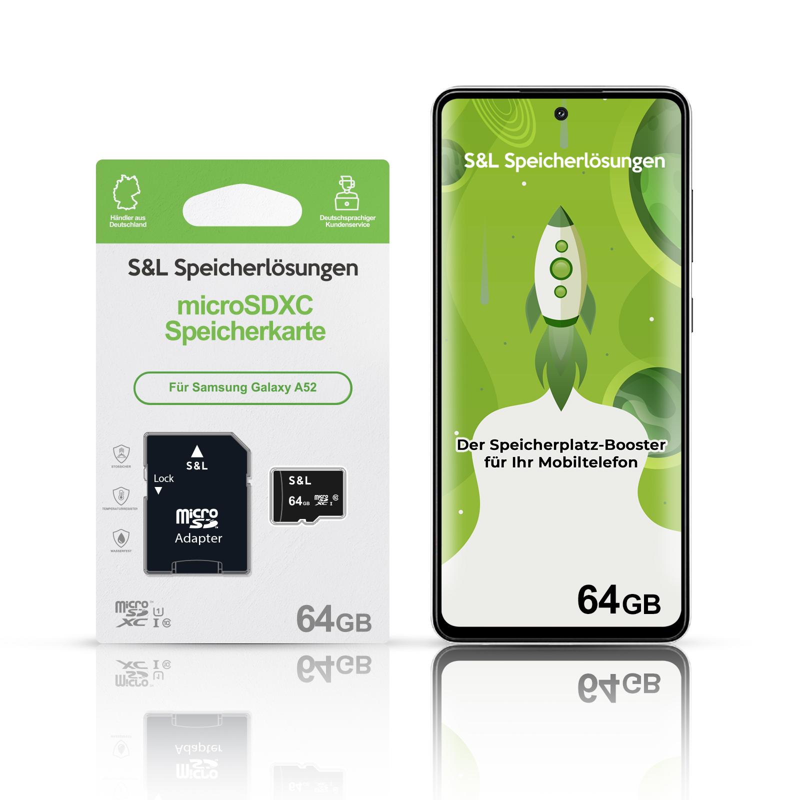 microSD Micro SD Speicherkarte für Samsung Galaxy A52 A52s 5G 64GB 128GB 256GB