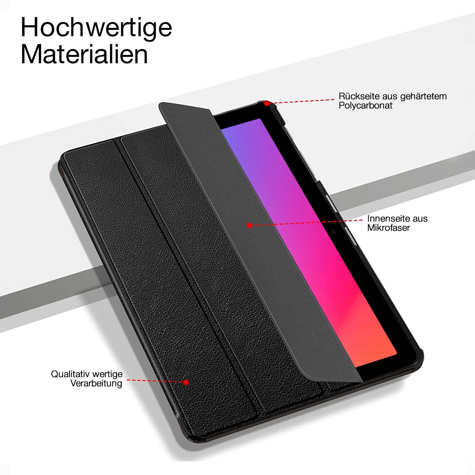 Schutzhülle 2x Folie für Samsung Galaxy Tab A8 10.5 2021 Tablet viele Farben