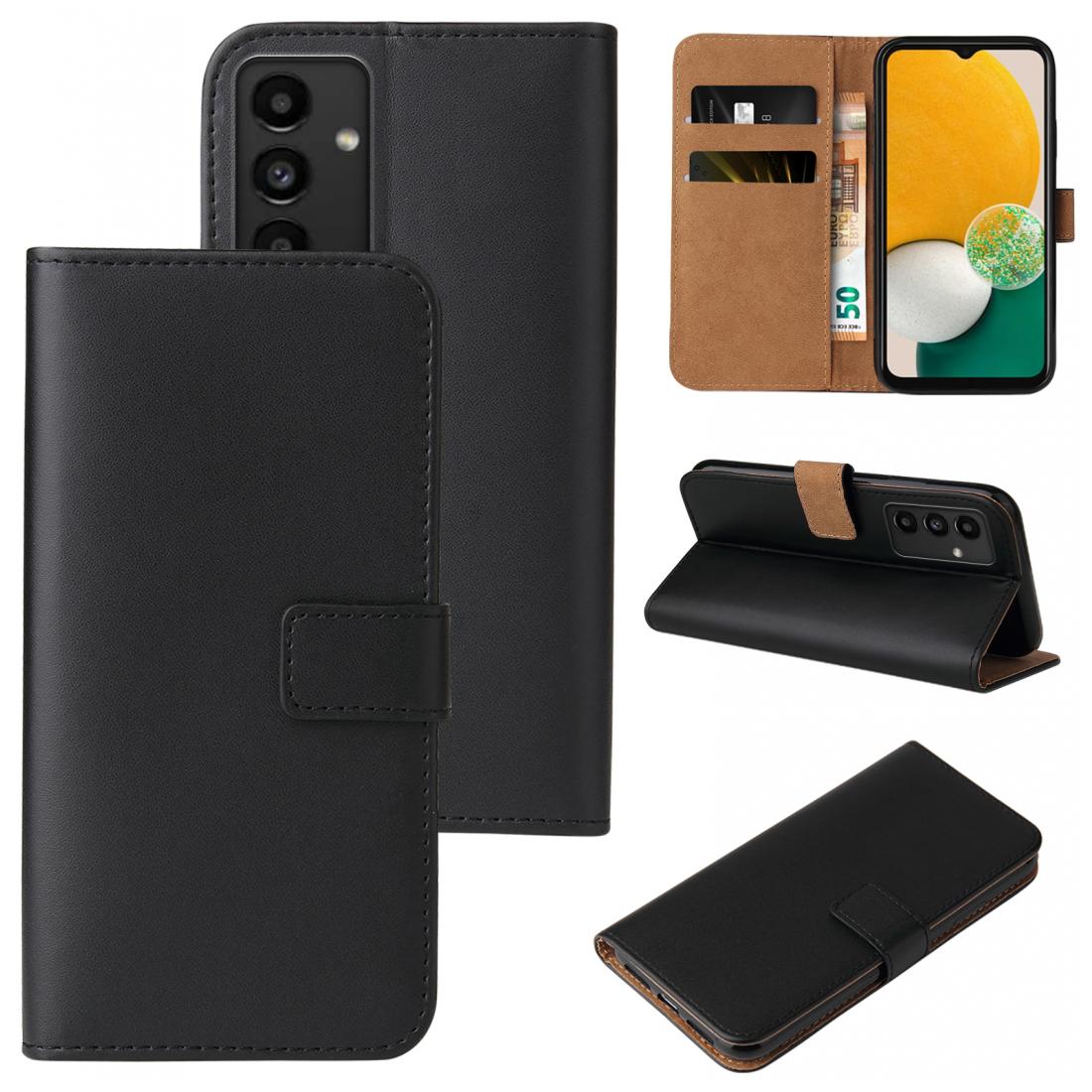 Handy Tasche Schutzhülle Book Case Flip Cover Wallet Etui Handy Hülle Schwarz