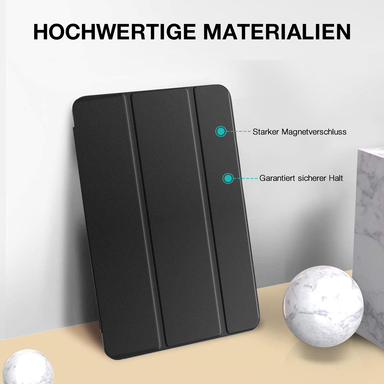 Schutzhülle 2x Folie Glas für iPad 9.8.7.Gen Tablet Cover 10,2 Zoll Farben