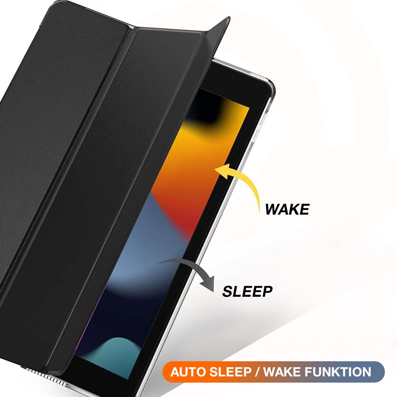 Tablet Schutzhülle für iPad 9.8.7.Gen 10.2 Klapp Flip Hülle Cover Case Glas