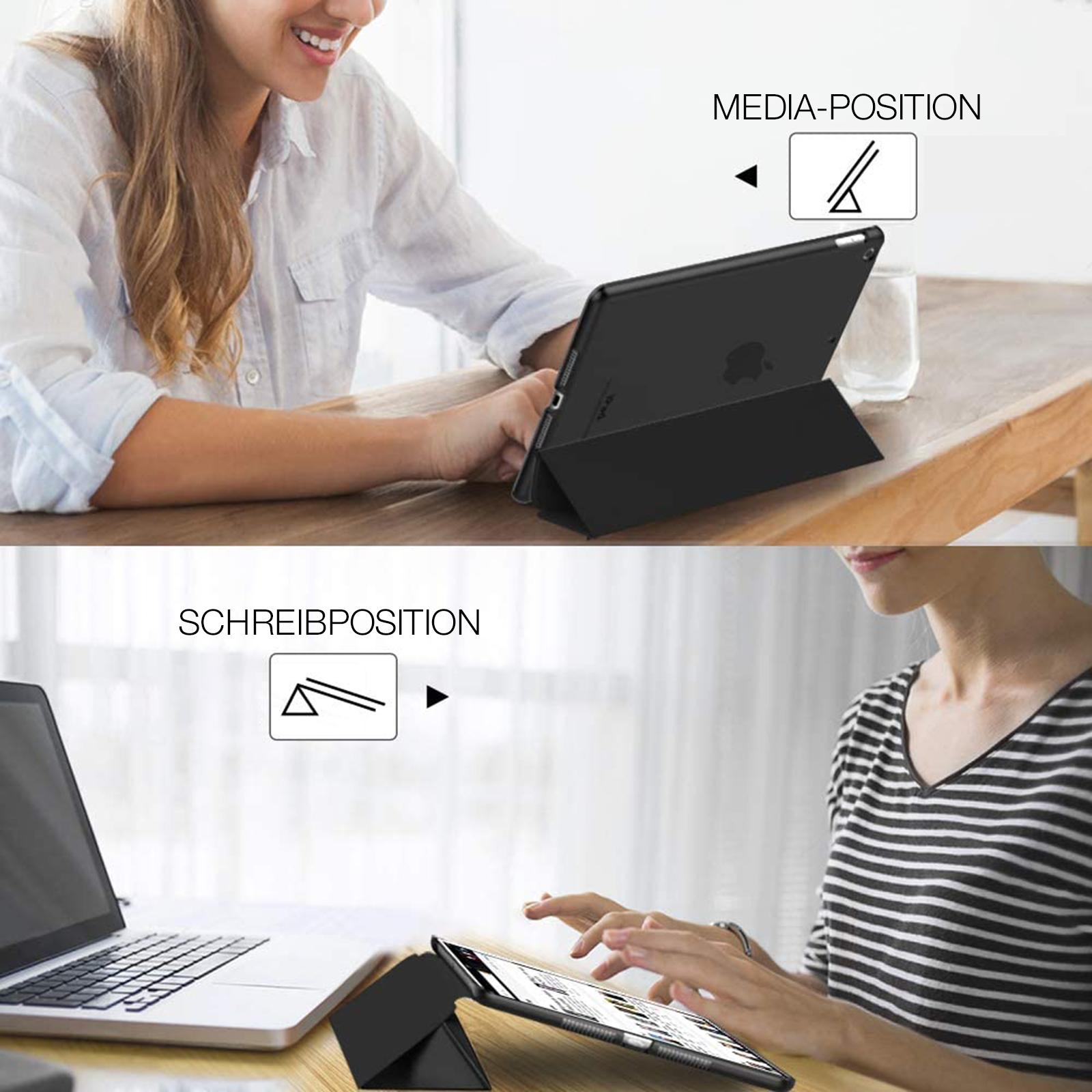 Tablet Schutzhülle für iPad 9.8.7.Gen 10.2 Klapp Flip Hülle Cover Case Glas
