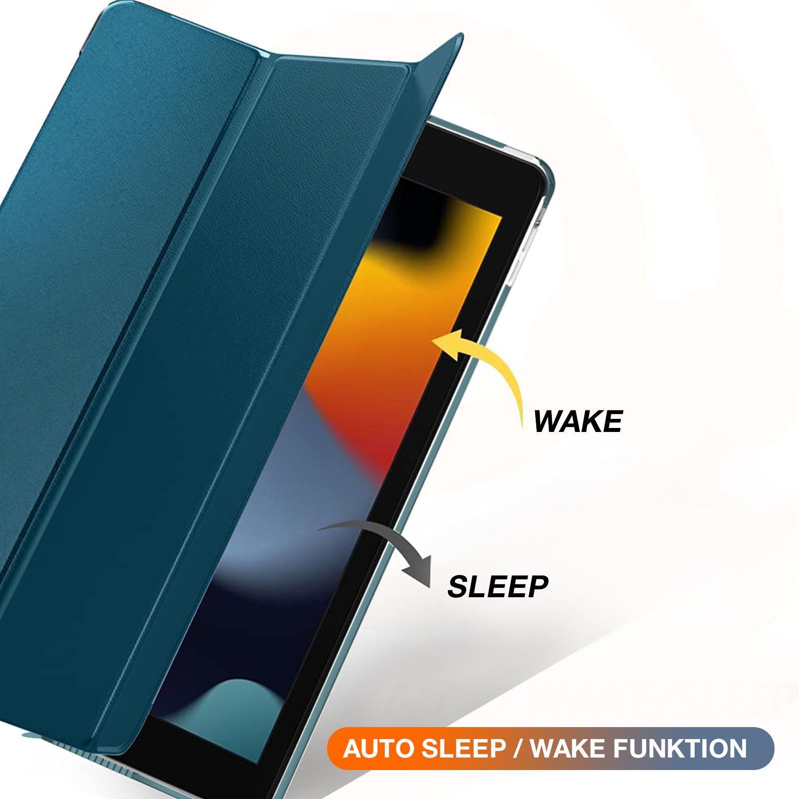 Tablet Schutzhülle für iPad 9.8.7.Gen 10.2 Klapp Flip Hülle Cover Case Glas