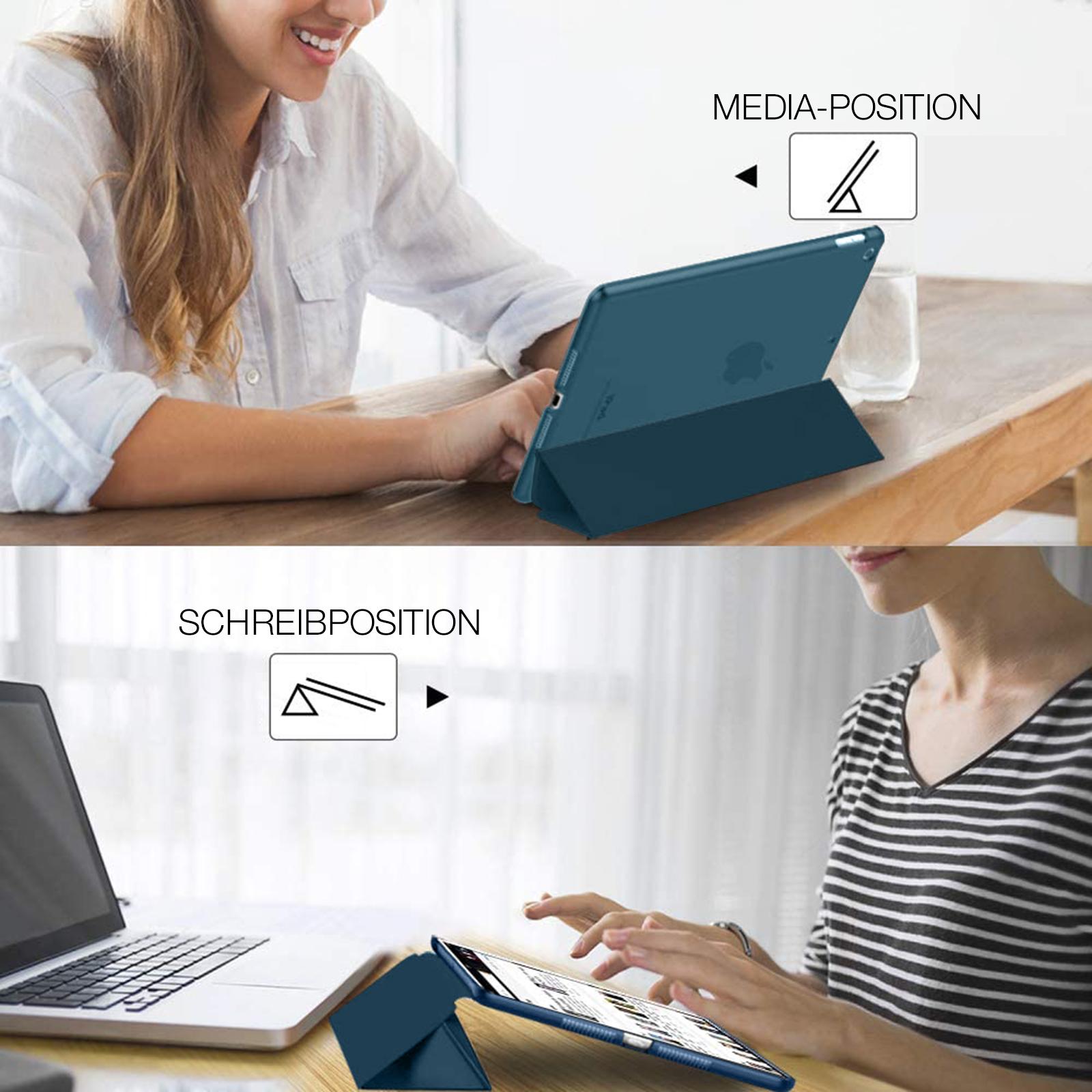 Tablet Schutzhülle für iPad 9.8.7.Gen 10.2 Klapp Flip Hülle Cover Case Glas