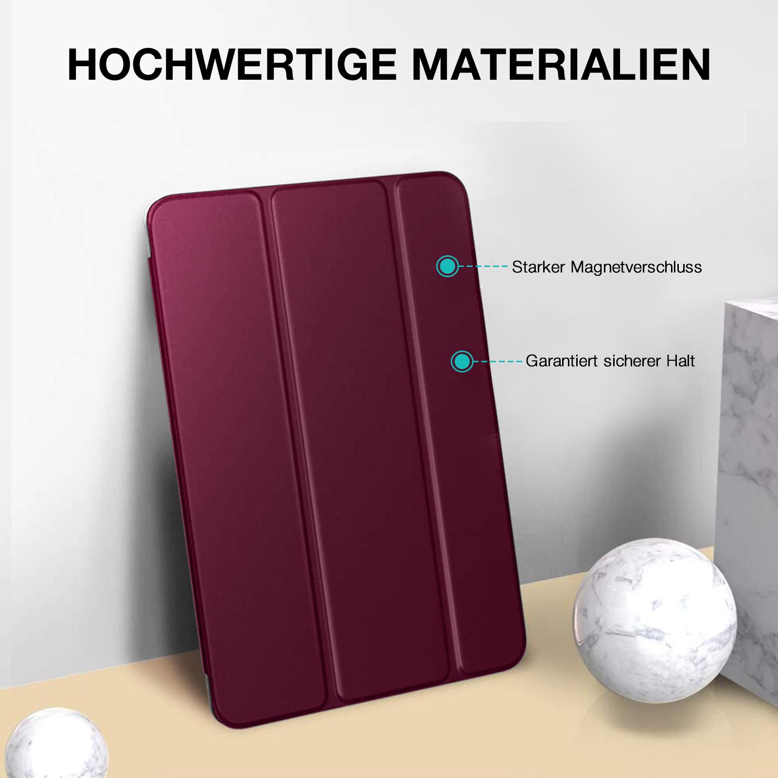 Schutzhülle 2x Folie Glas für iPad 9.8.7.Gen Tablet Cover 10,2 Zoll Farben