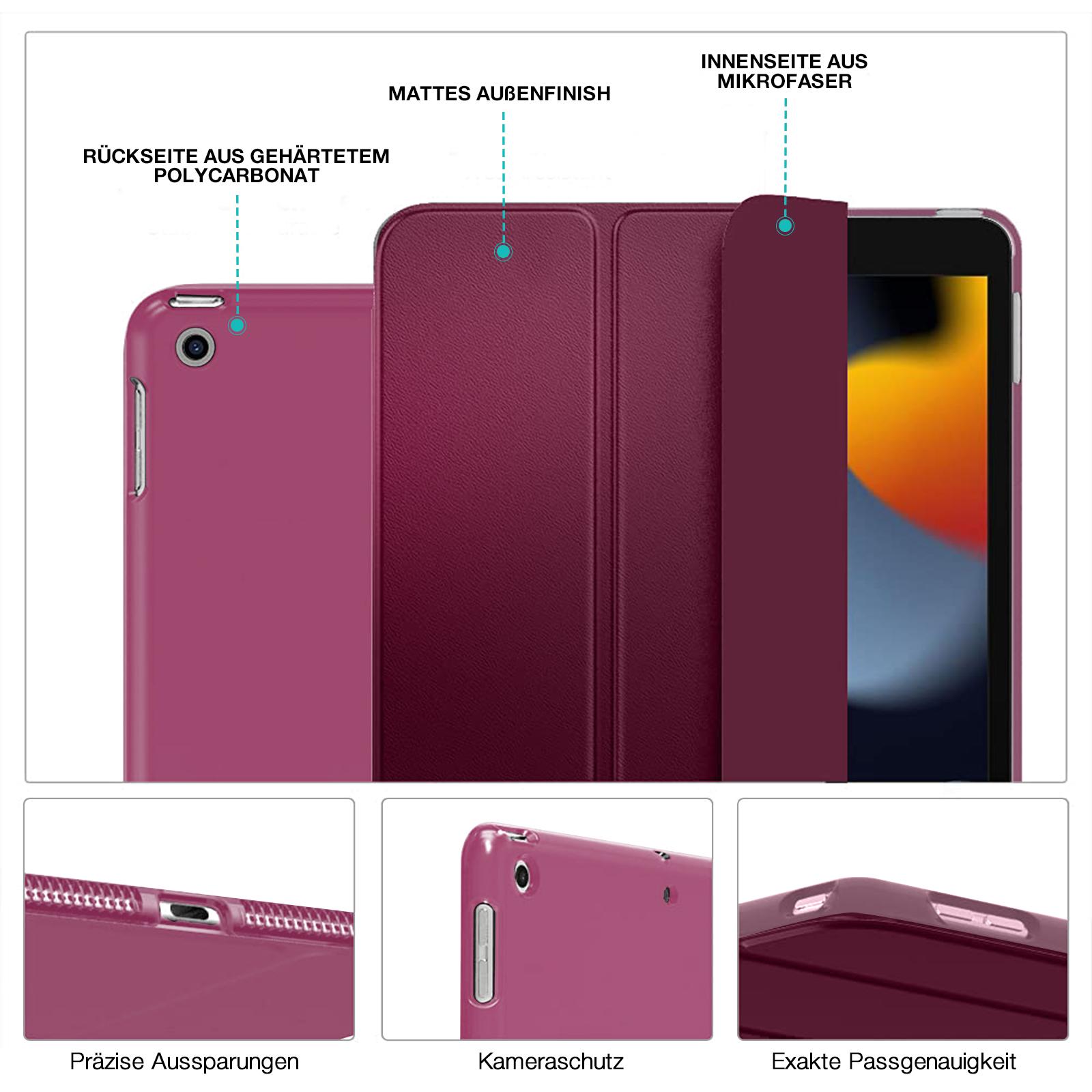 Tablet Schutzhülle für iPad 9.8.7.Gen 10.2 Klapp Flip Hülle Cover Case Glas