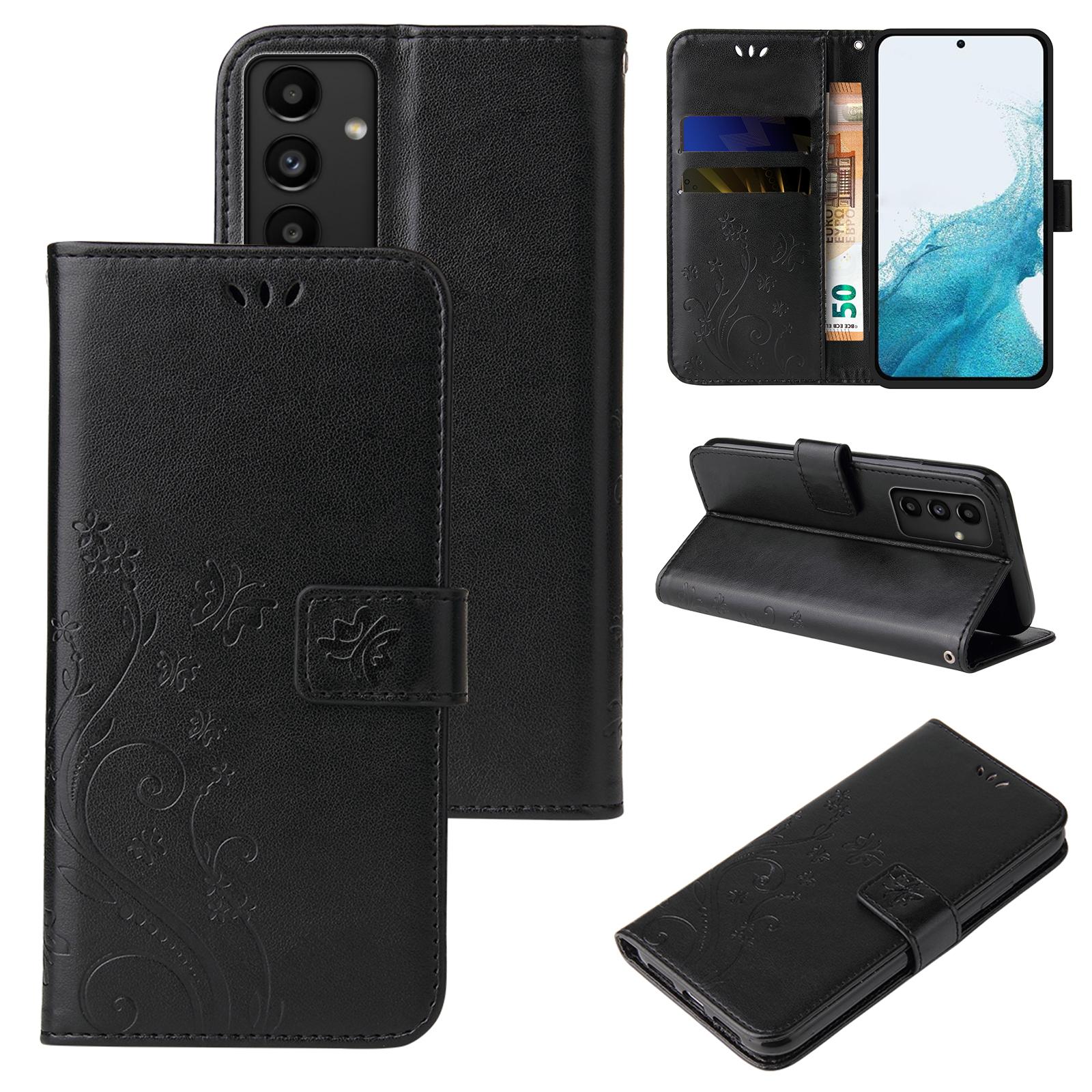 Handy Tasche für Samsung Galaxy A54 5G A55 5G Handyhülle Blumen Flip Cover