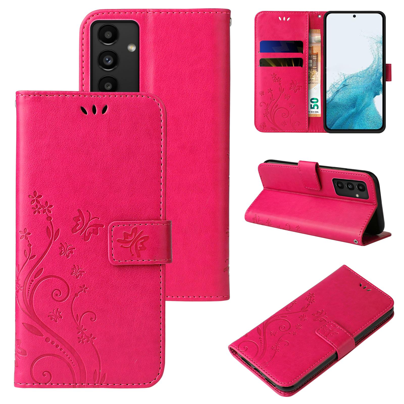 Handy Tasche für Samsung Galaxy A54 5G A55 5G Handyhülle Blumen Flip Cover