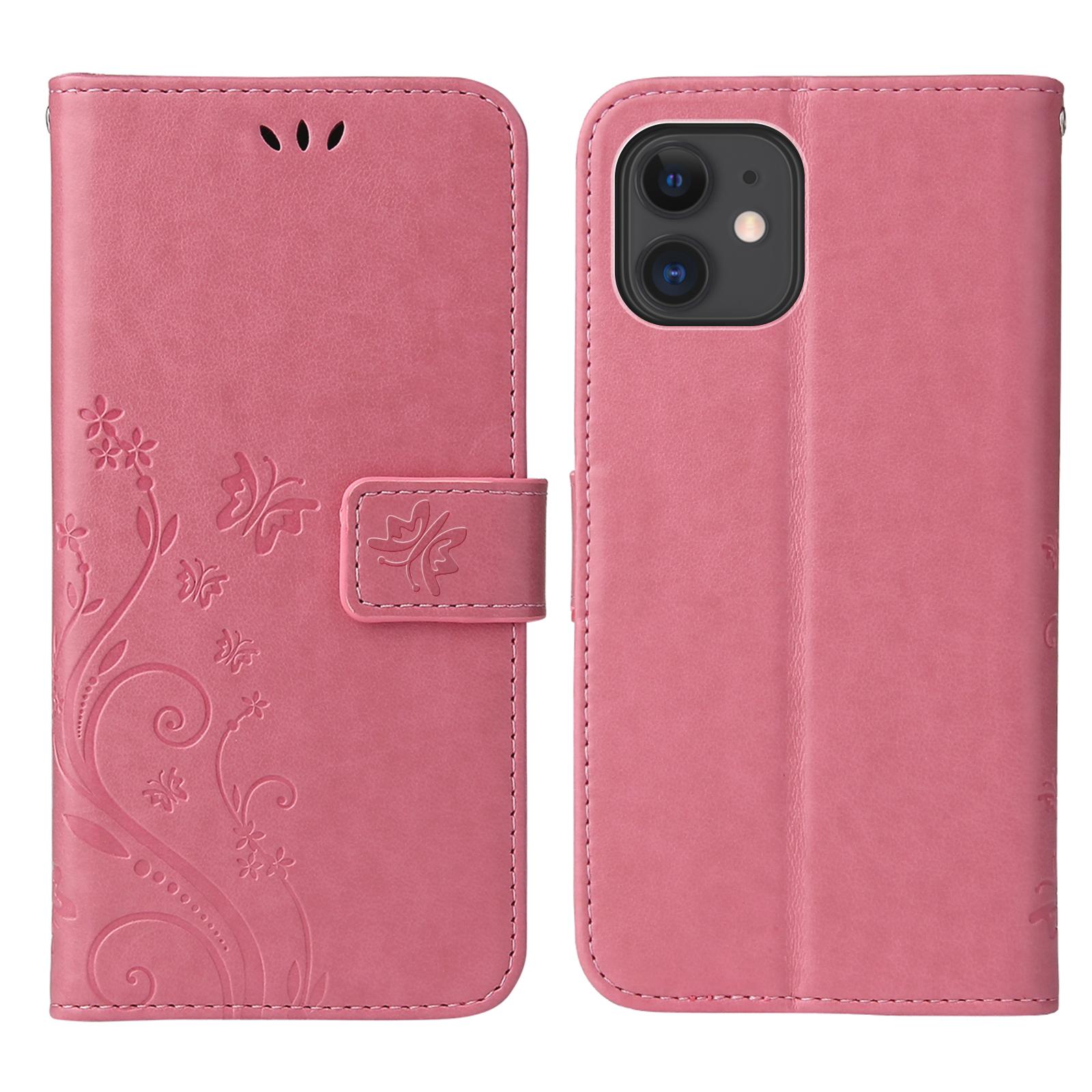 Handy Tasche für Apple iPhone 11 12 13 14 15 Pro Max Handyhülle Blumen Flip Case