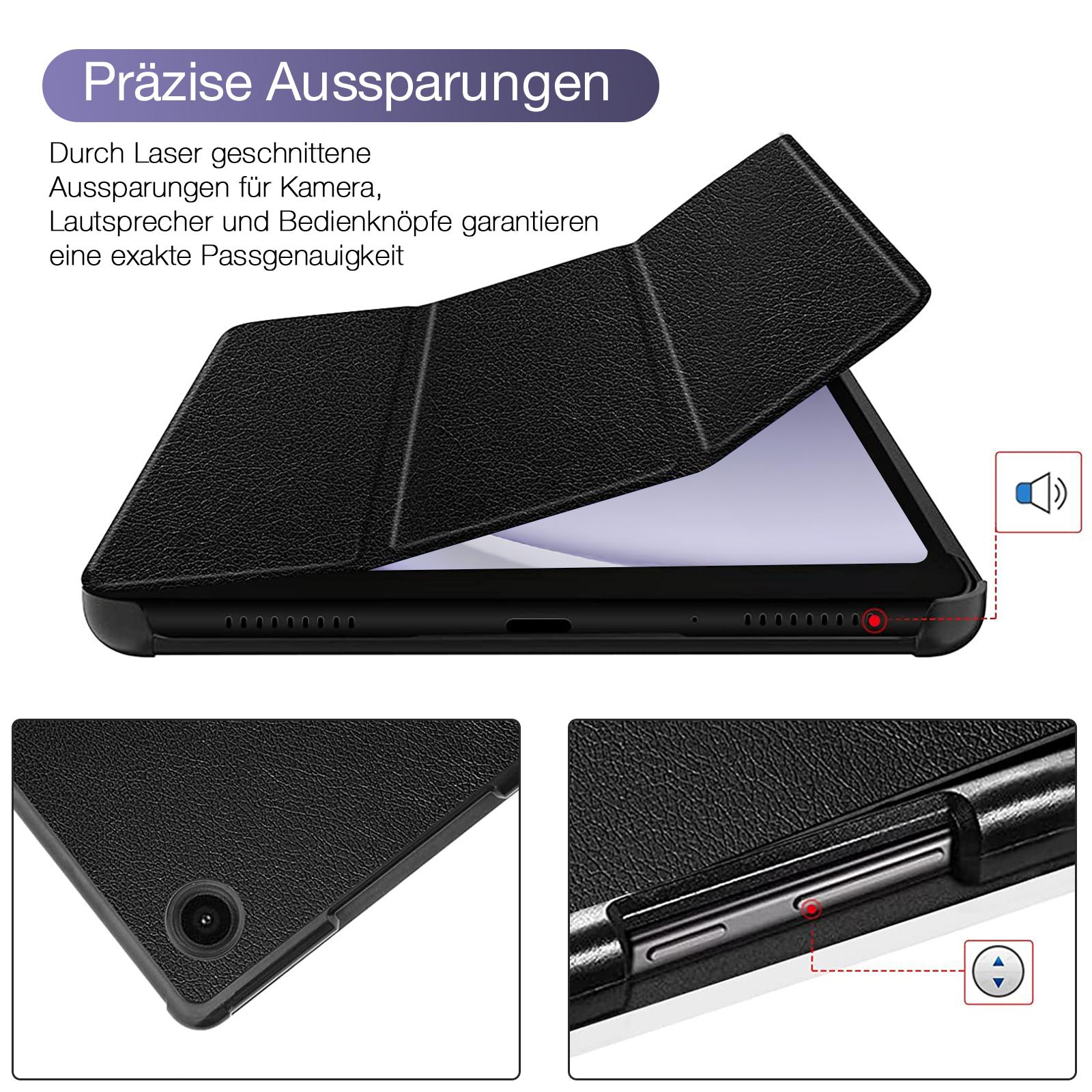 Tablet Schutzhülle für Samsung Galaxy Tab A9 8.7 A9 11 Klapphülle Case Glas