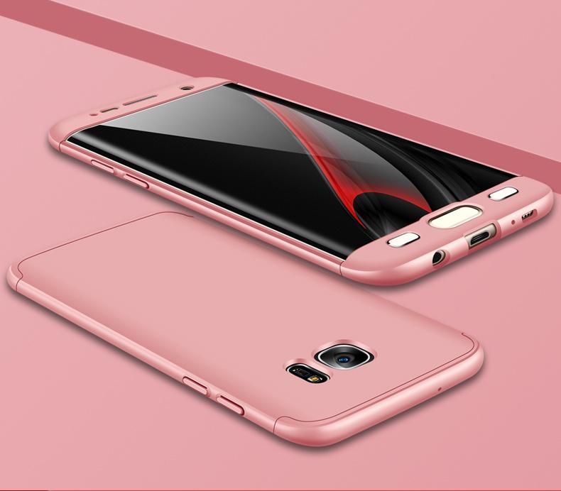 Handyhülle für Samsung Galaxy S7 S7 Edge Hülle S9 S9 Plus 360 Grad Bumper GLAS