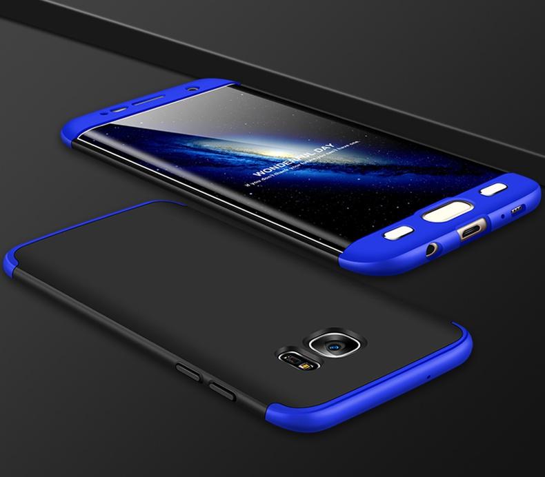 Handyhülle für Samsung Galaxy S7 S7 Edge S8 S8 S9 S9 Plus 360 Grad Bumper GLAS