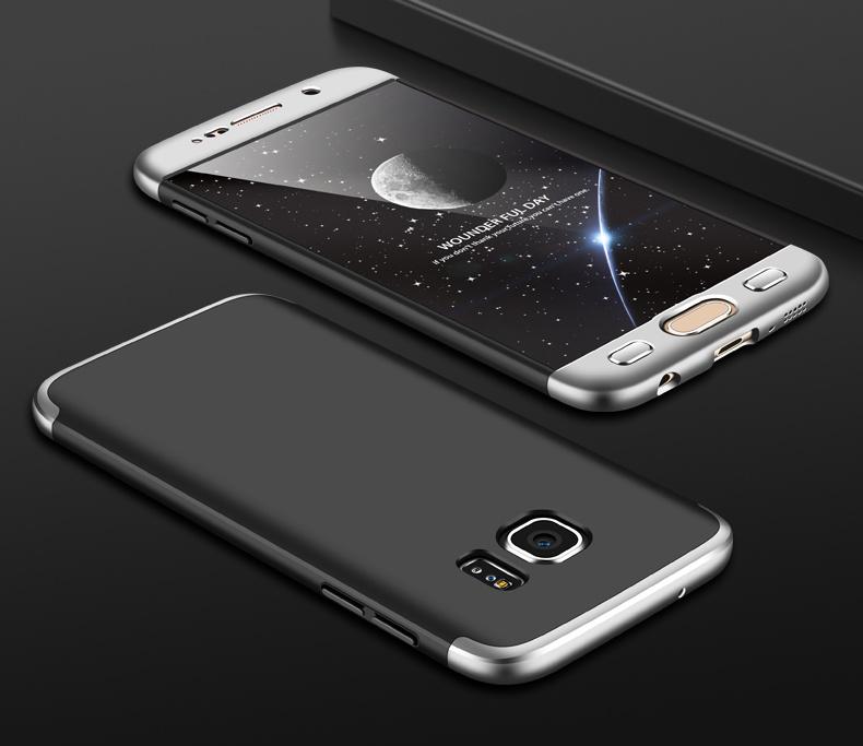 Handyhülle für Samsung Galaxy S7 S7 Edge Hülle S9 S9 Plus 360 Grad Bumper GLAS