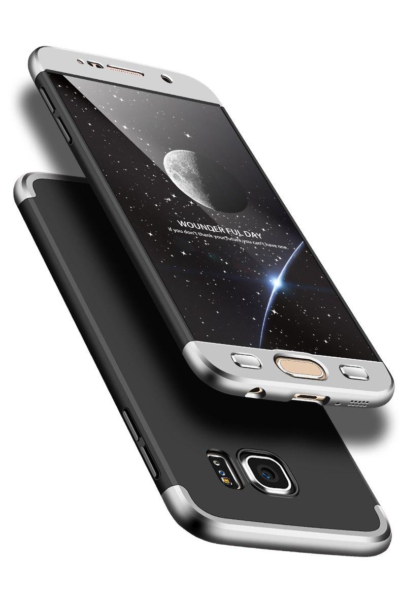 Handy Hülle für Samsung Galaxy S6 S6 Edge 360 Grad Case Displayschutz Smartphone