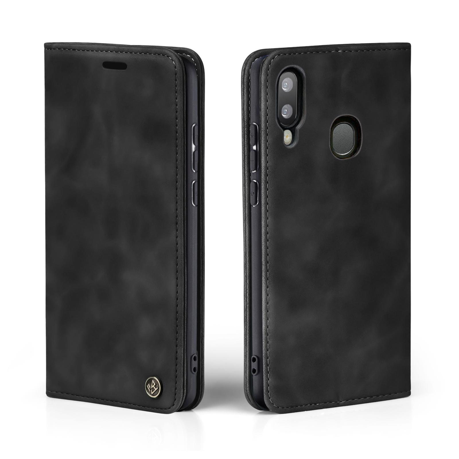 Funda protectora para móvil Samsung Galaxy A20e protección smartphone fliphülle imán excelente