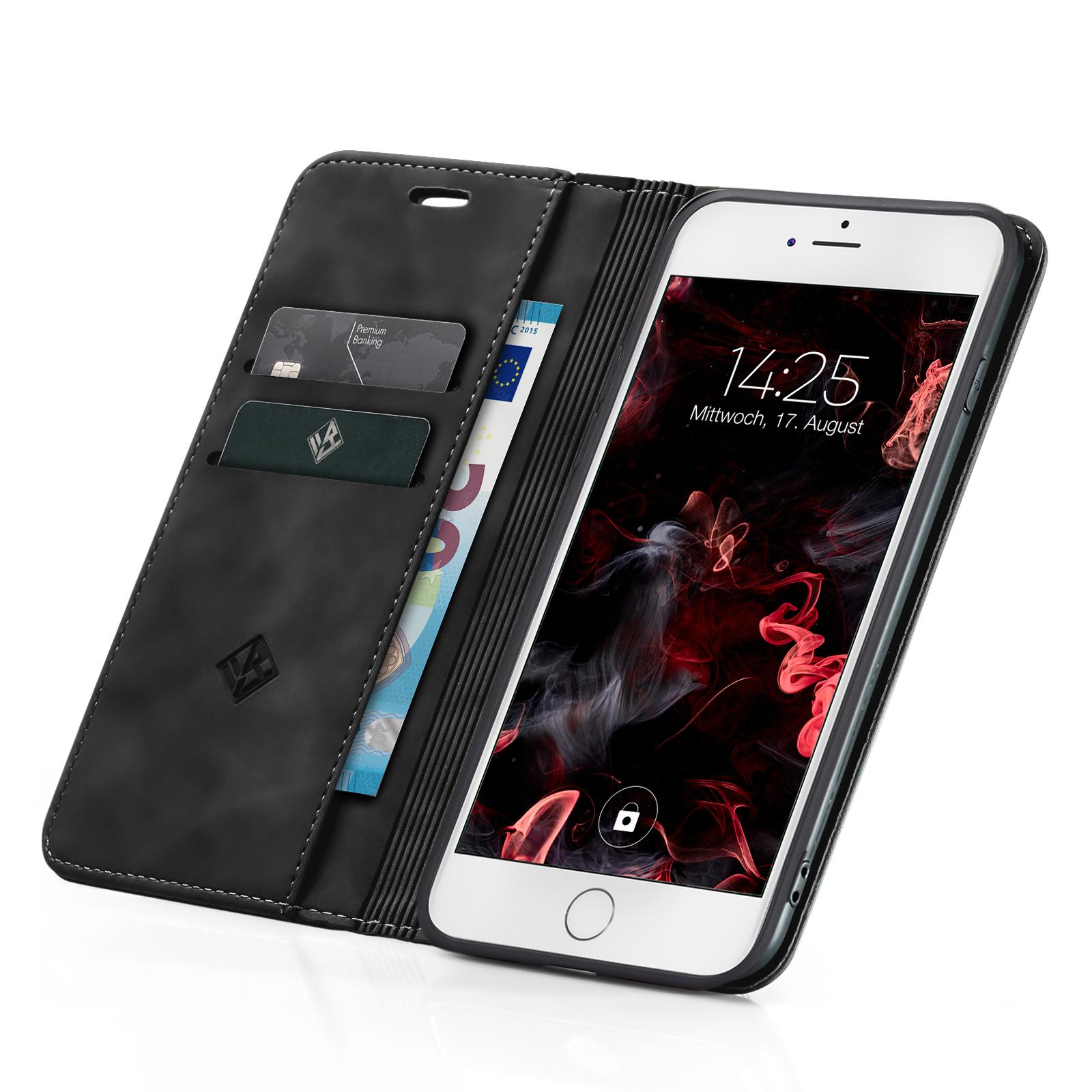Handy Hülle für Apple iPhone Case Schutz Tasche Cover Wallet Flip Etui Edel